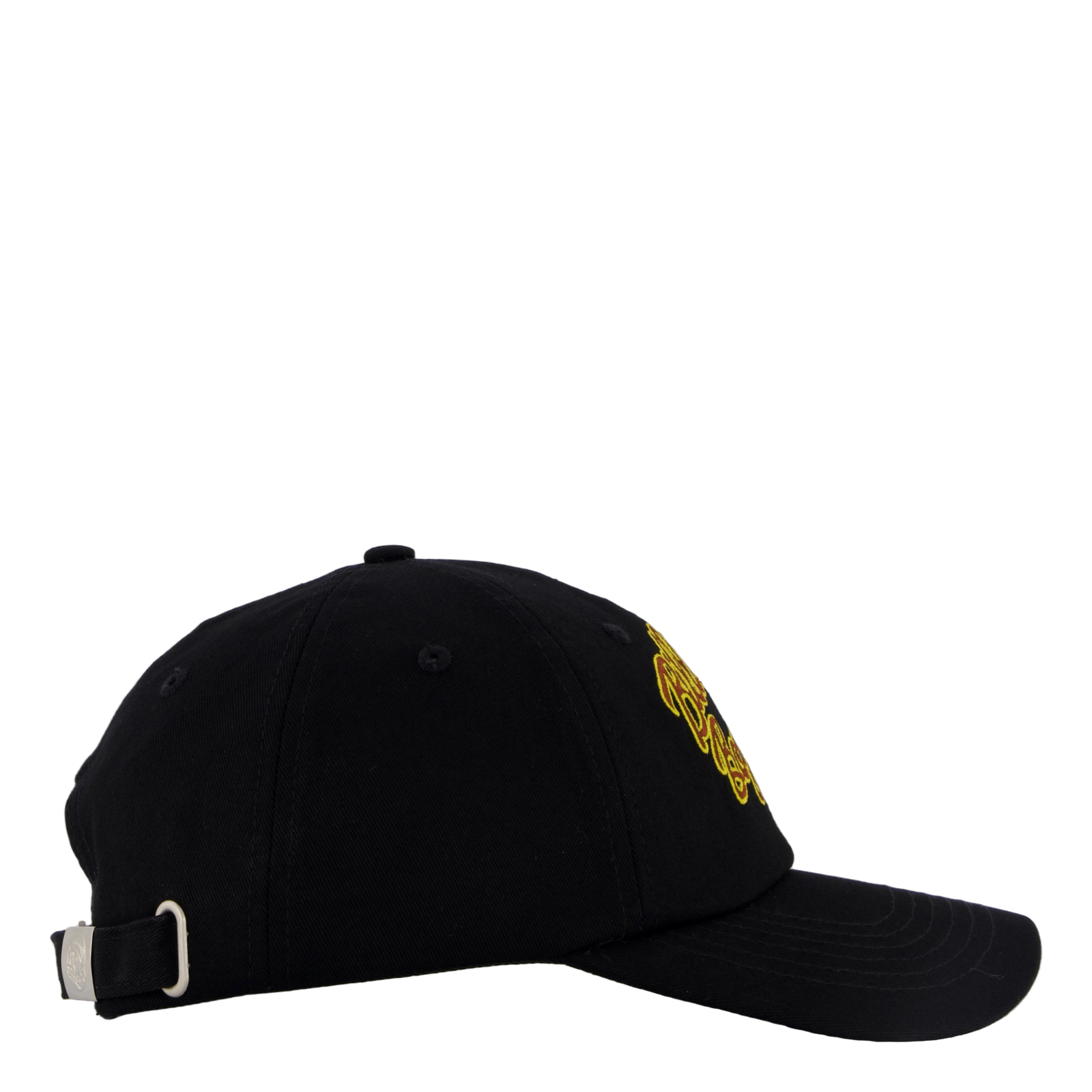 Script Logo Embroidered Cap Black