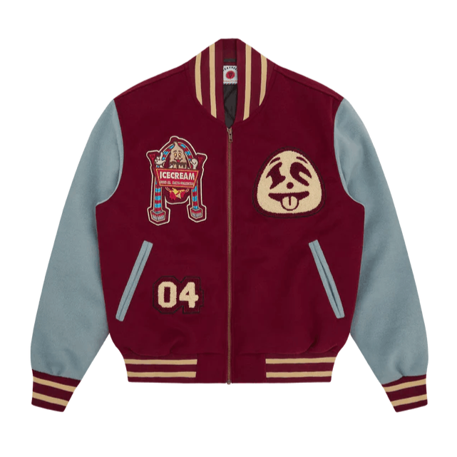 Diner Team Varsity Jacket Burgundy