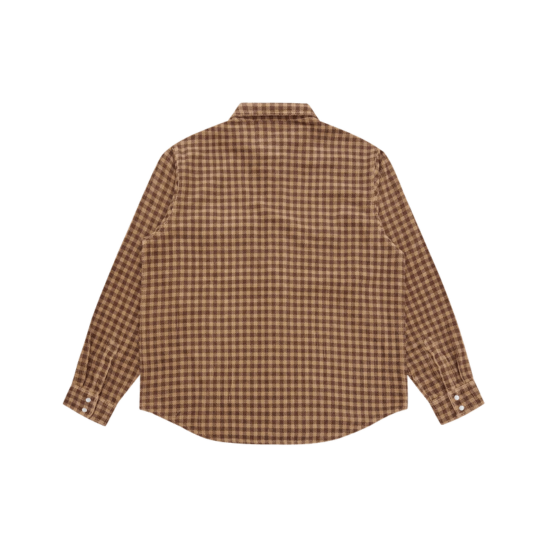 Corduroy Check Shirt Brown Check