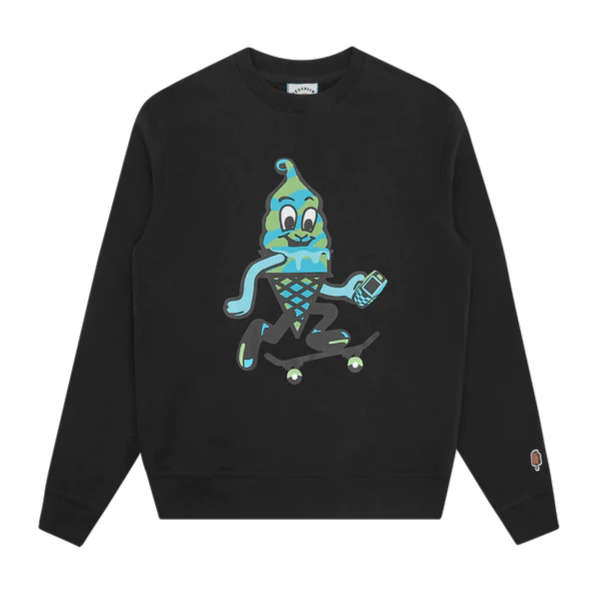 Team Eu Skate Cone Crewneck Black