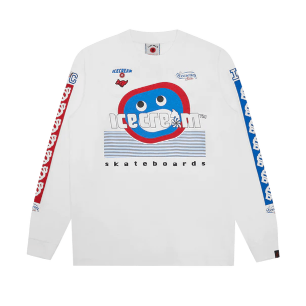 Racing L/s T-shirt White