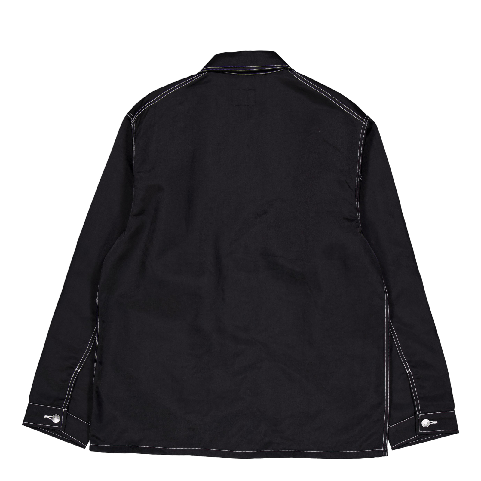 Contrast Nylon Chore Jacket Black