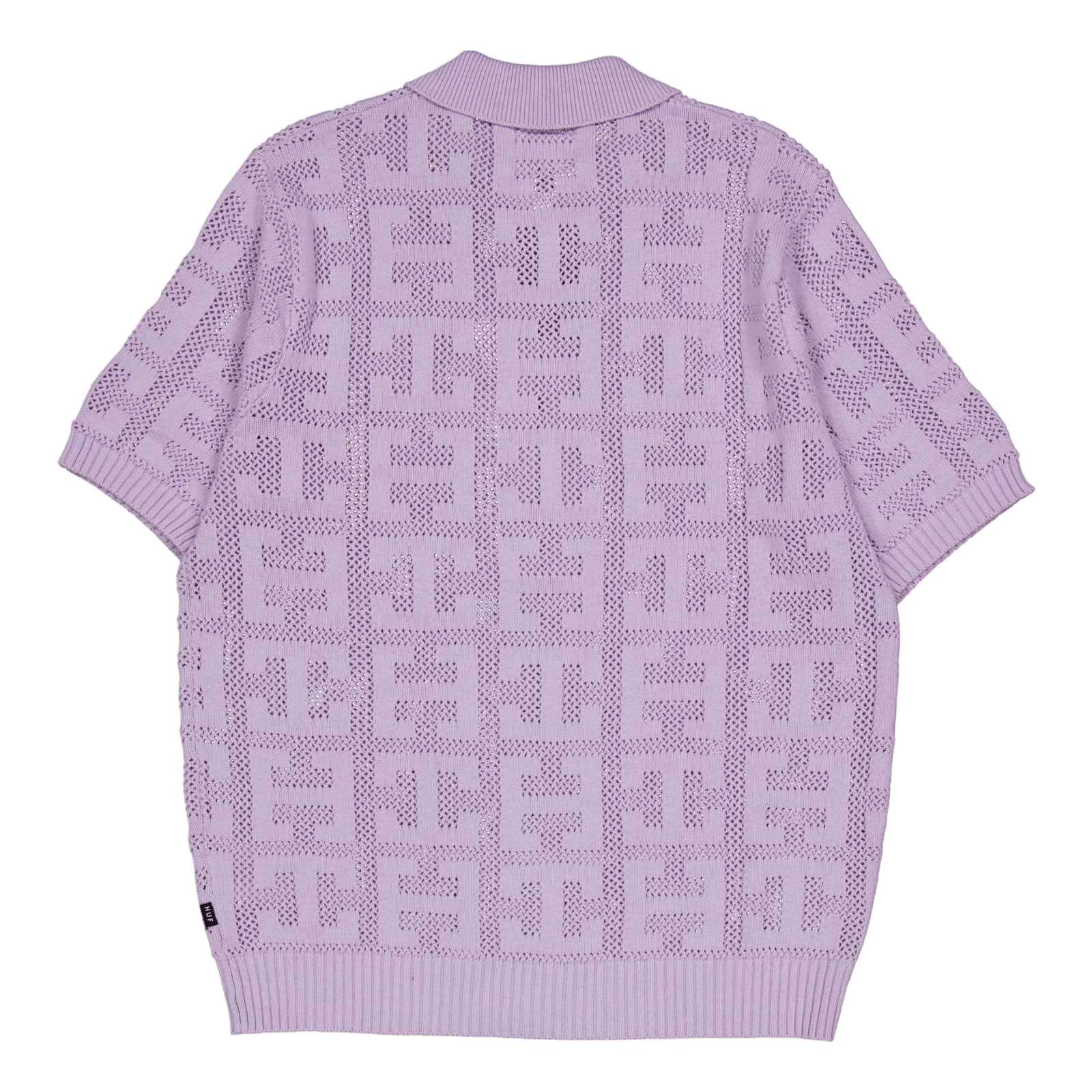 Monogram Jacquard Zip Sweater Lavender