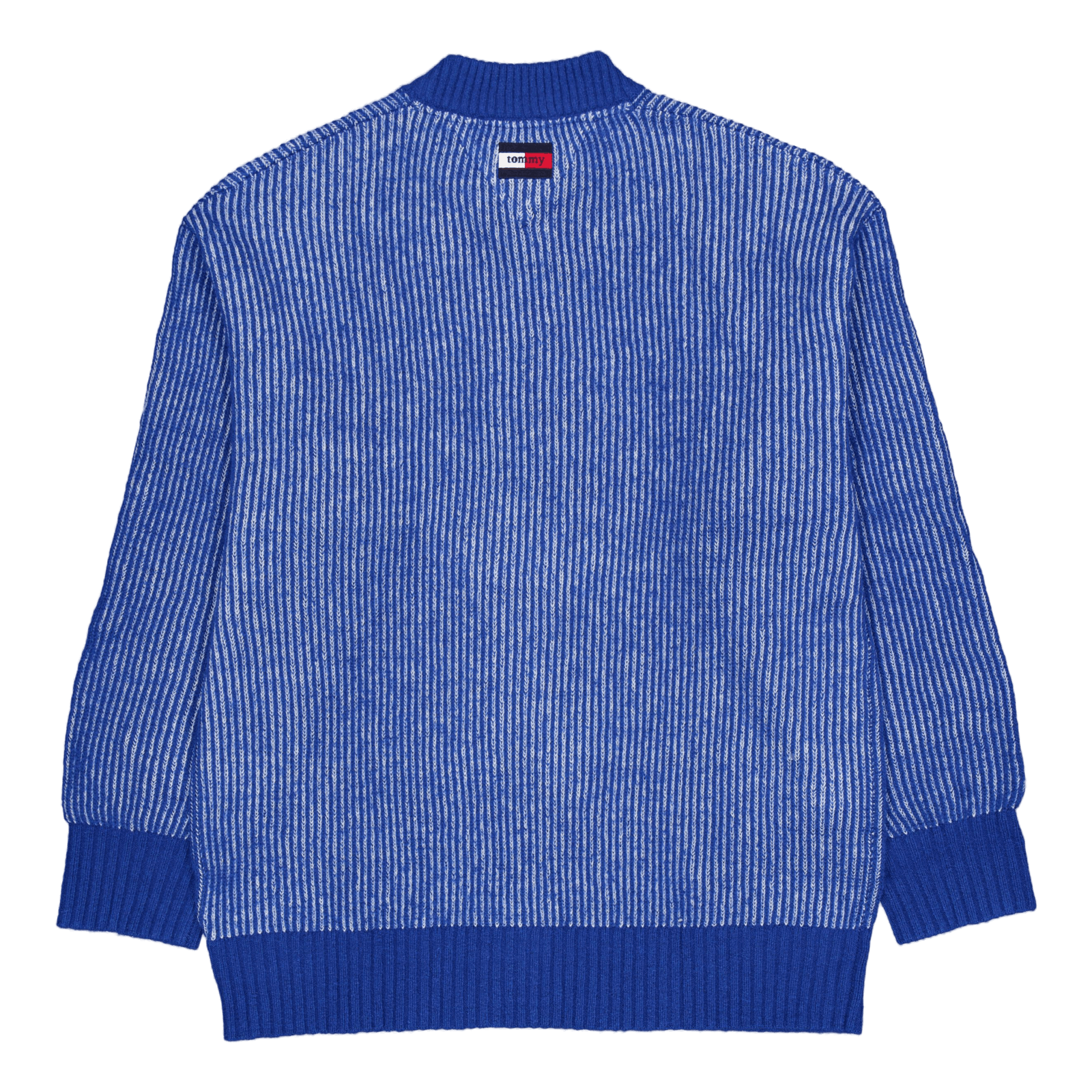 Tjcu Twotone Knitted Crewneck Chase Blue