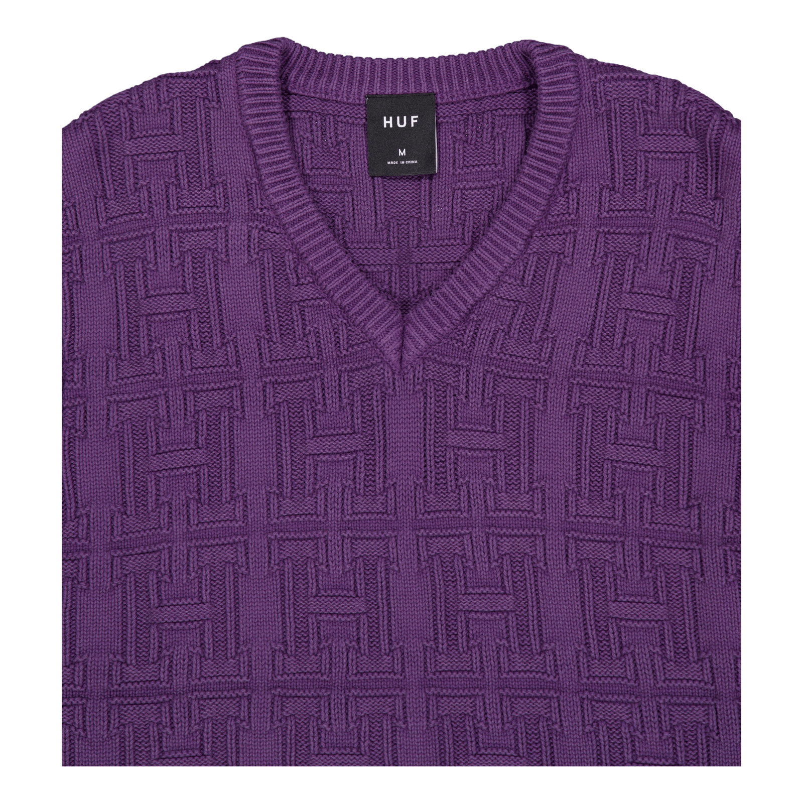 Interlaced Jacquard Overdyed V Raisin