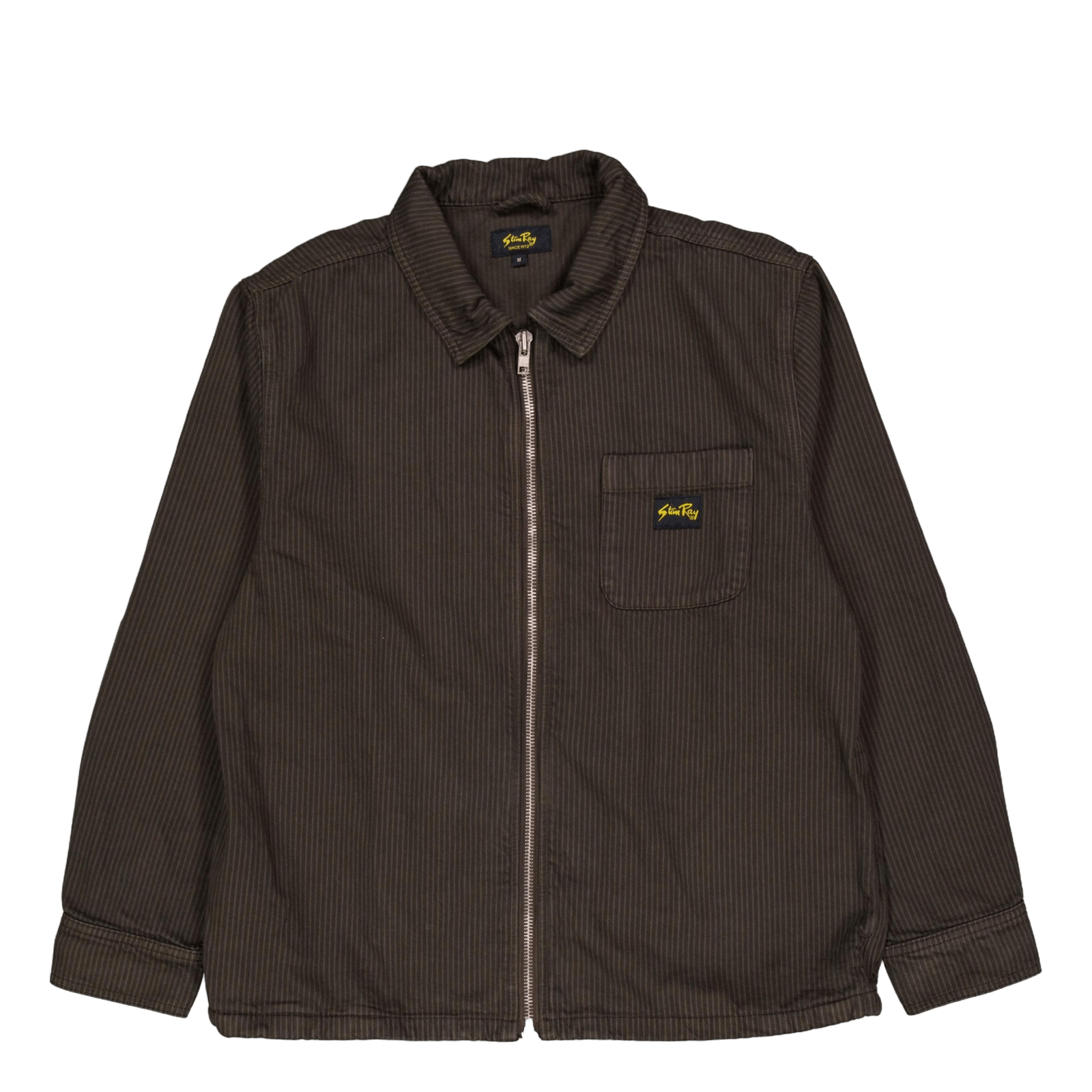 Zip Shirt Overdyed Charcoal Hickory