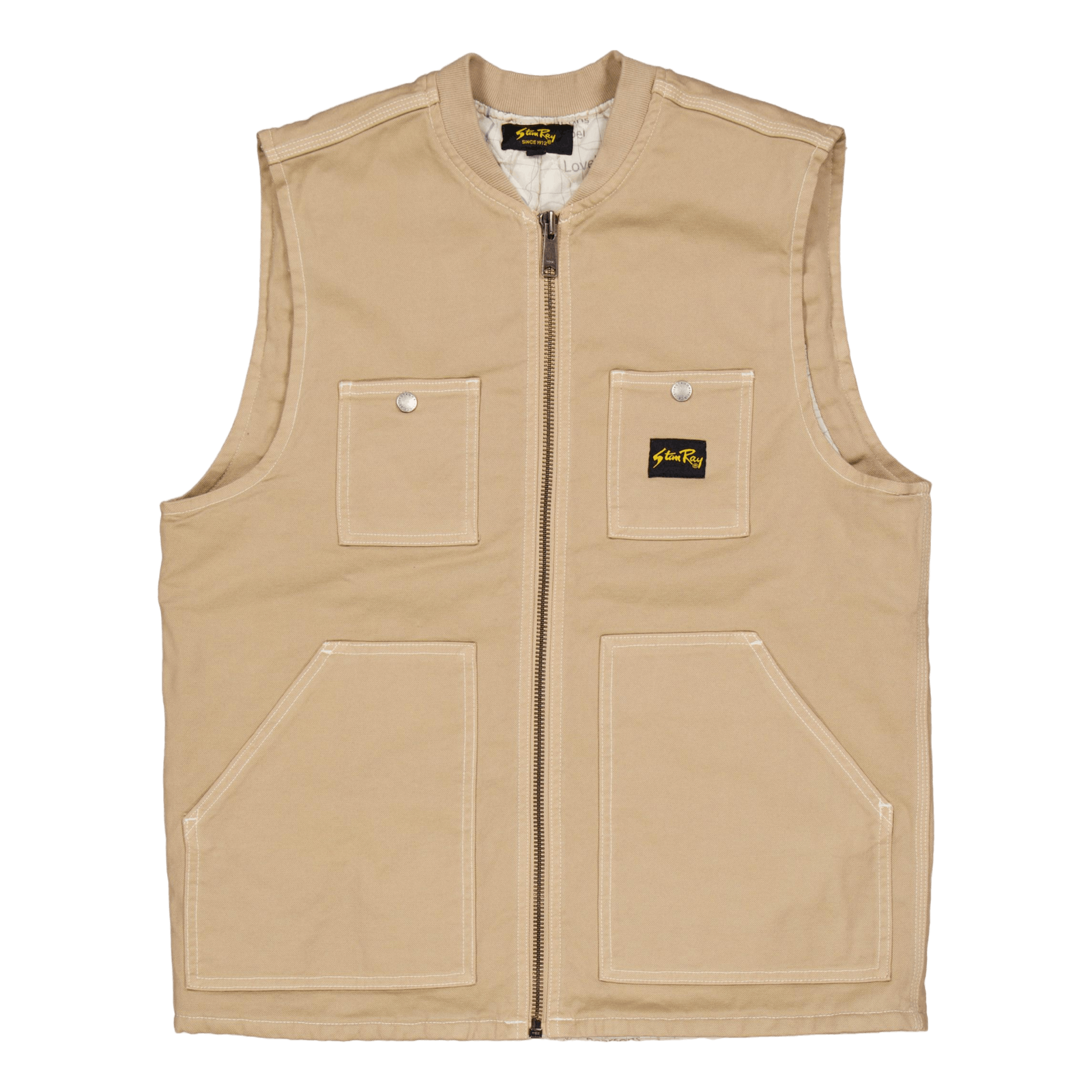 Pork Chop Vest Antique Khaki Duck