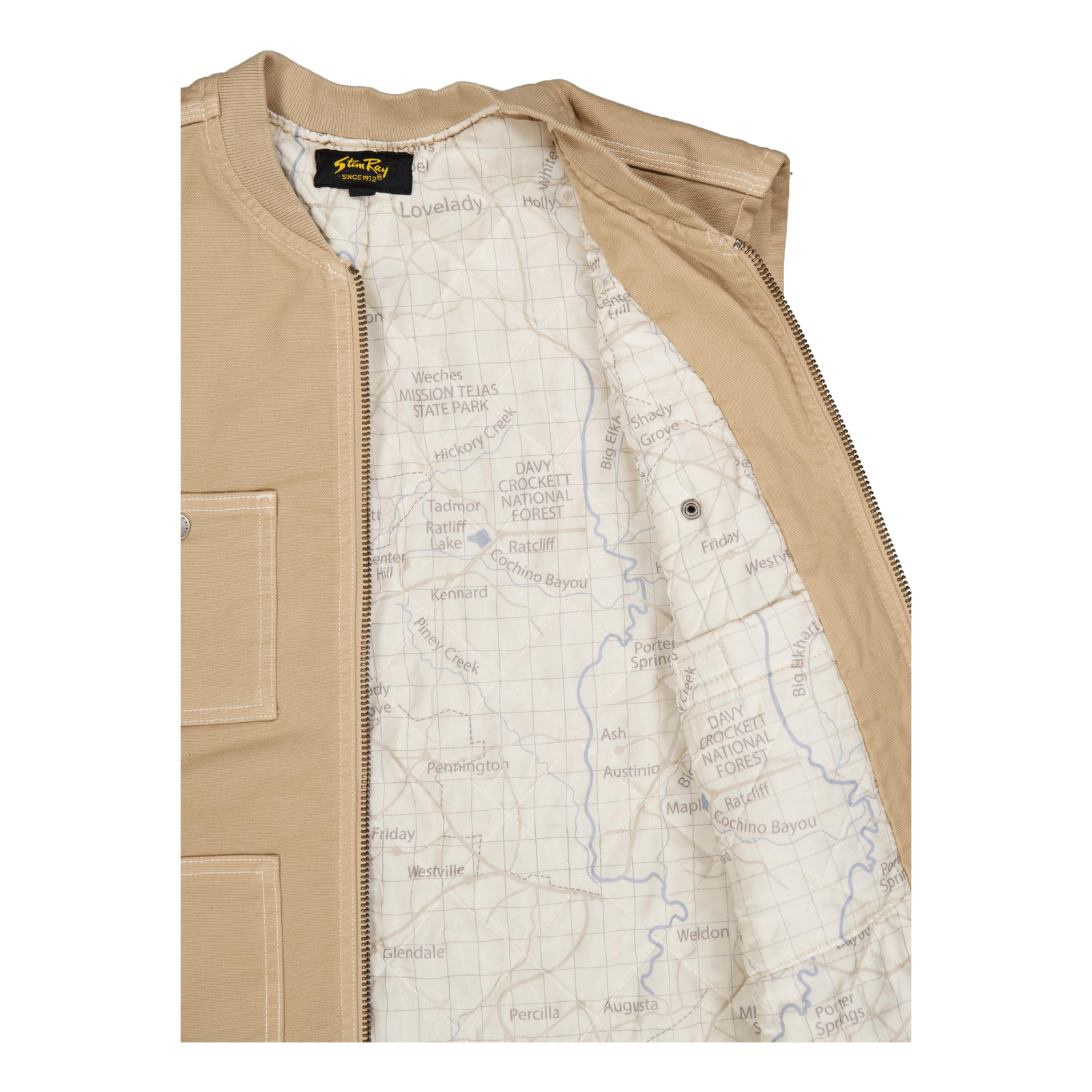 Pork Chop Vest Antique Khaki Duck