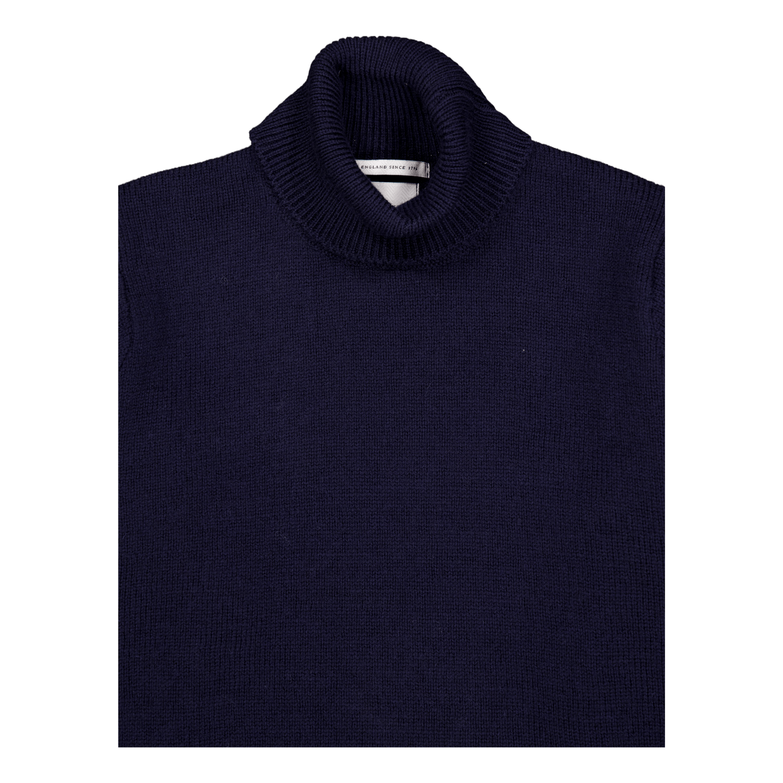 Polo Neck Jumper Navy