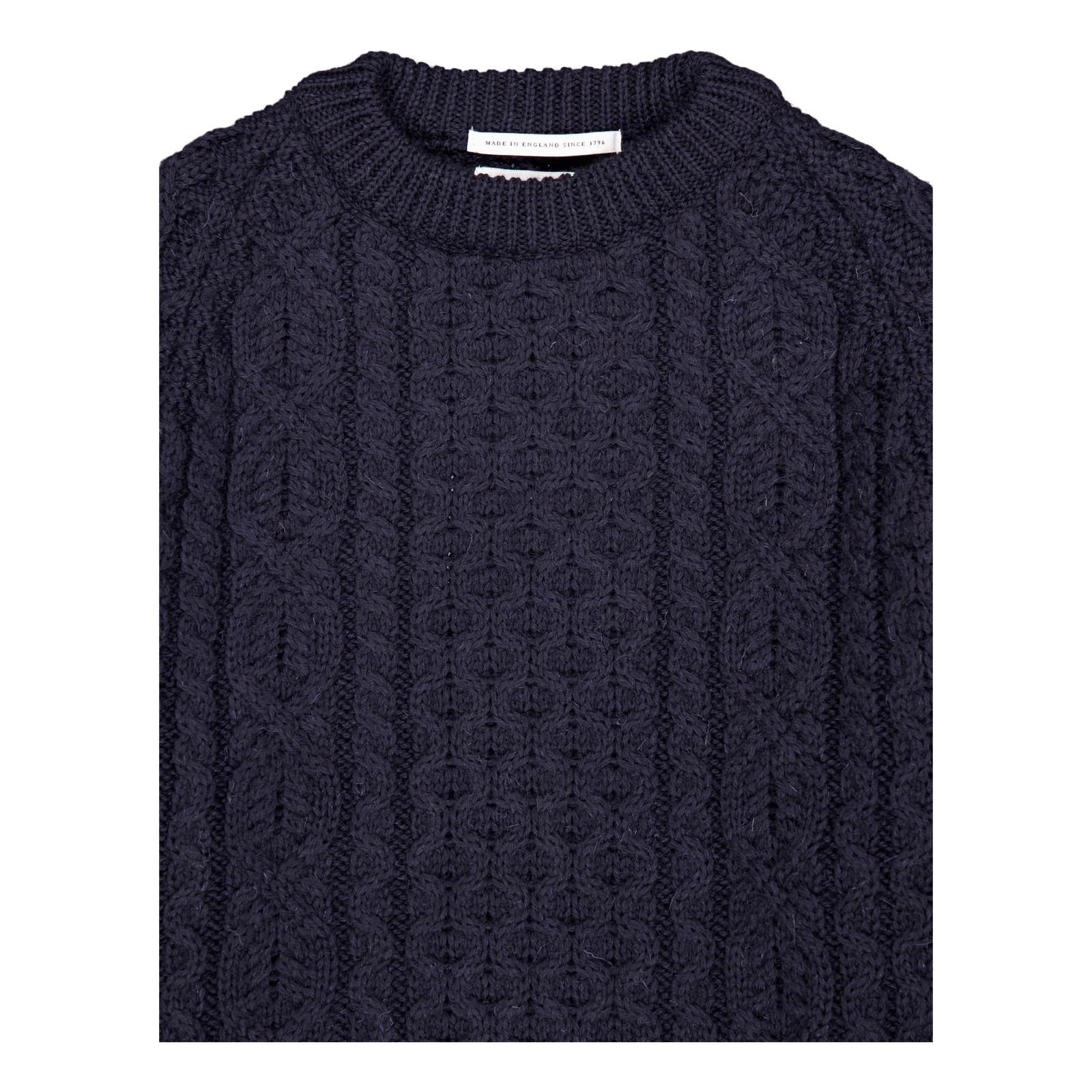 Hudson Aran Jumper Navy