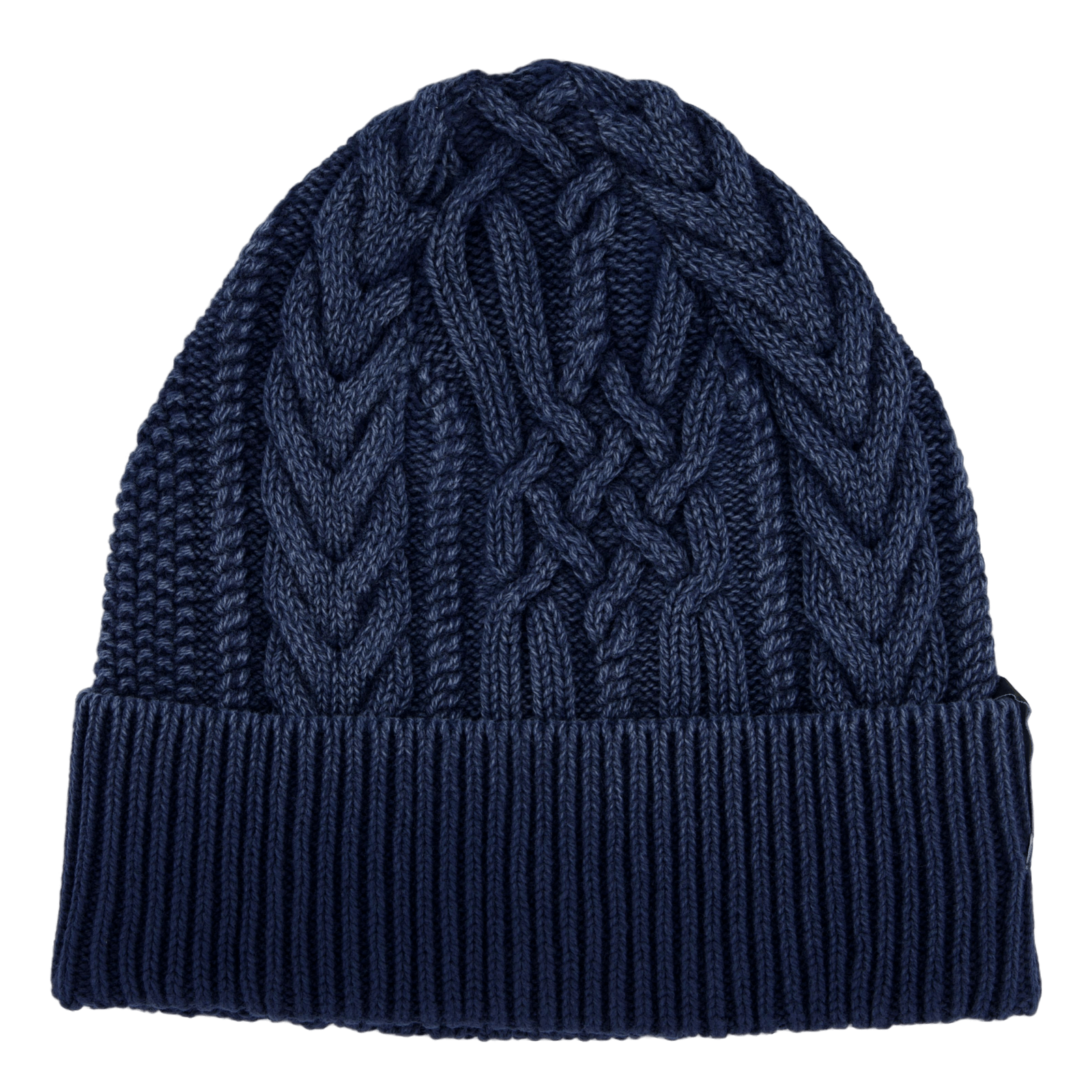 Washed Cable Beanie Navy