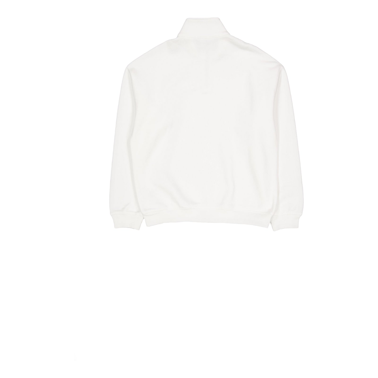 Loose Fit Zip Neck Badge Accen 70v Flour