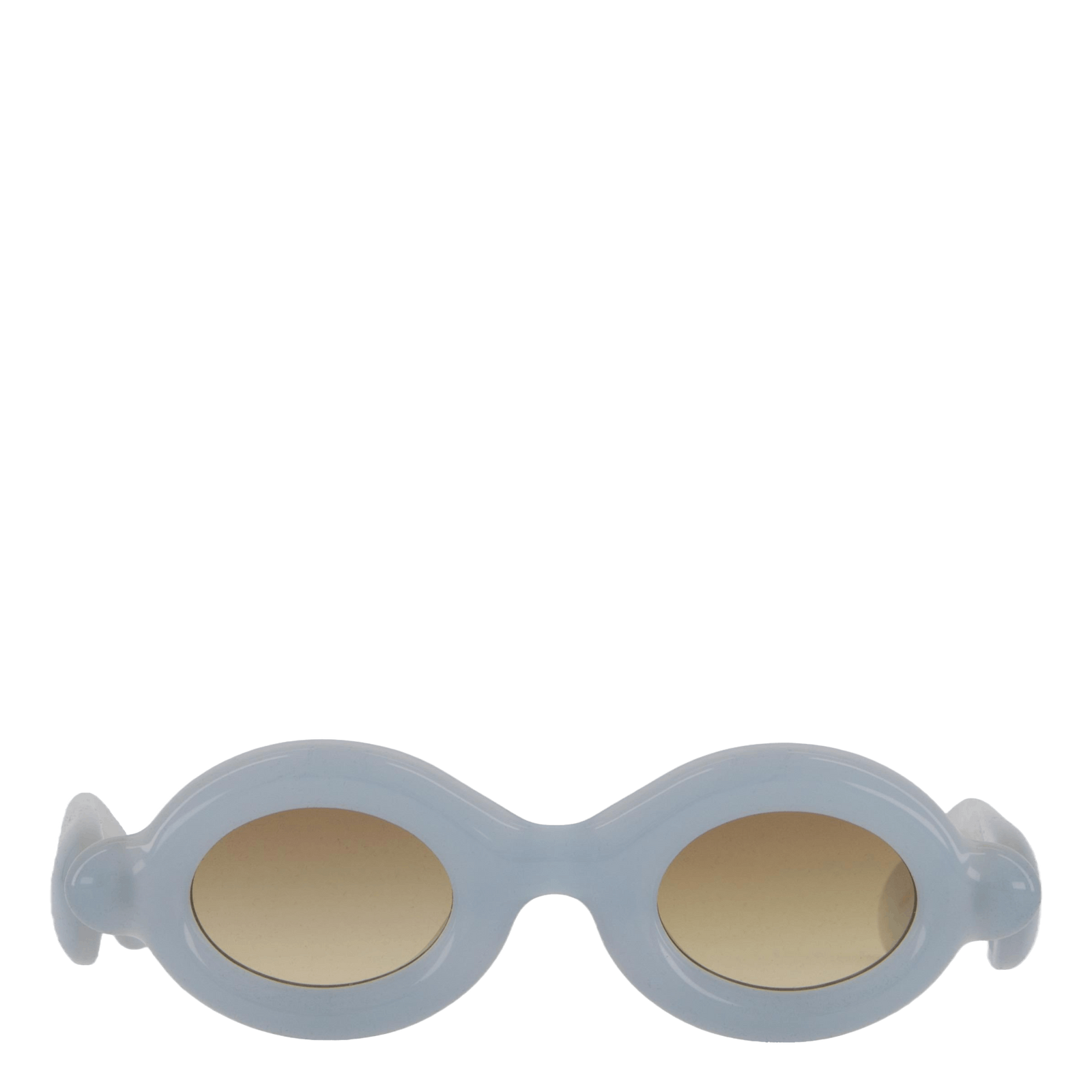 Pebble Round Milky Blue