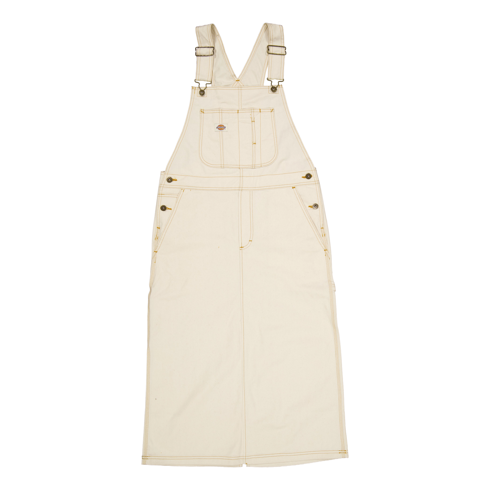Dickies Bib Long Overall Dress Whitecap Gray