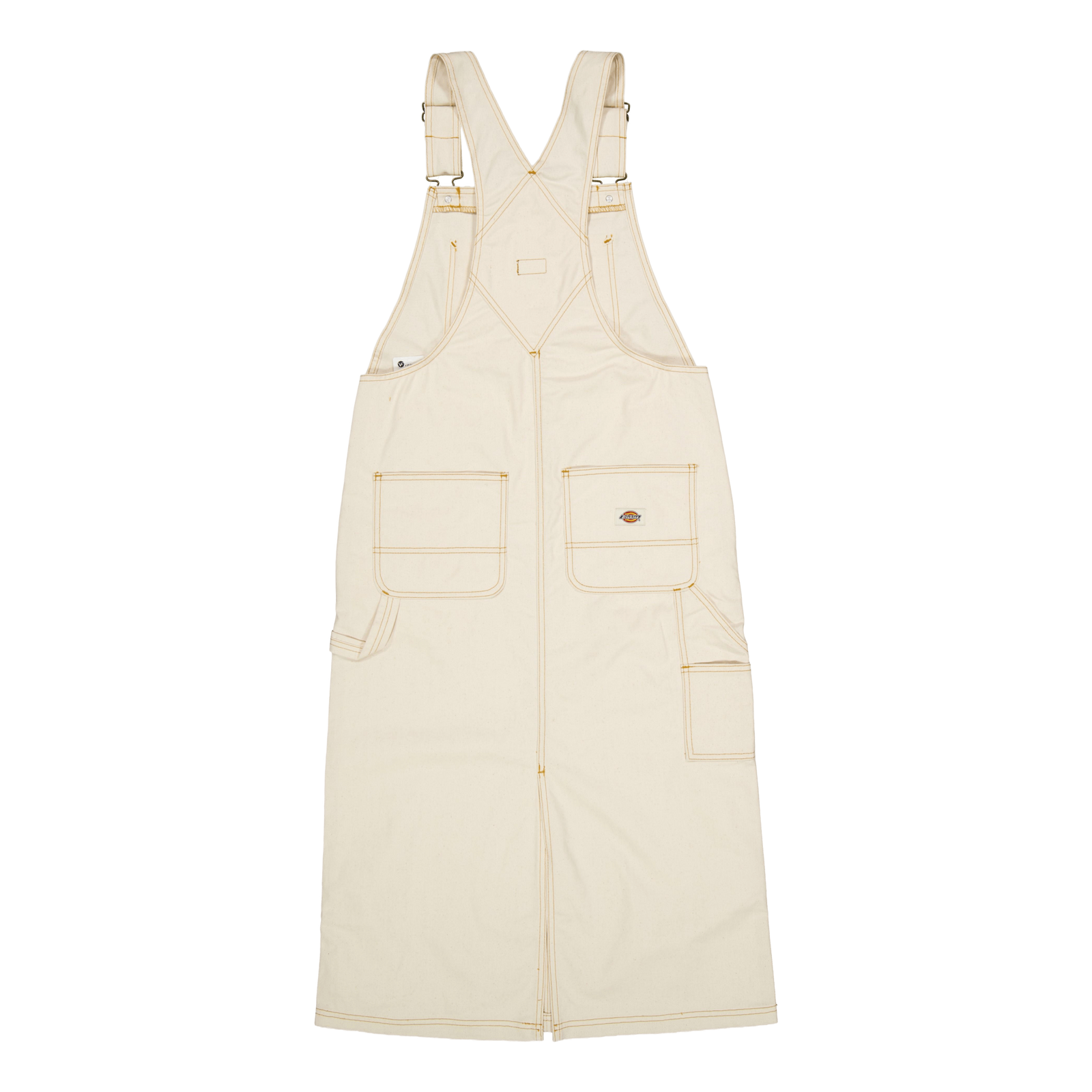 Dickies Bib Long Overall Dress Whitecap Gray