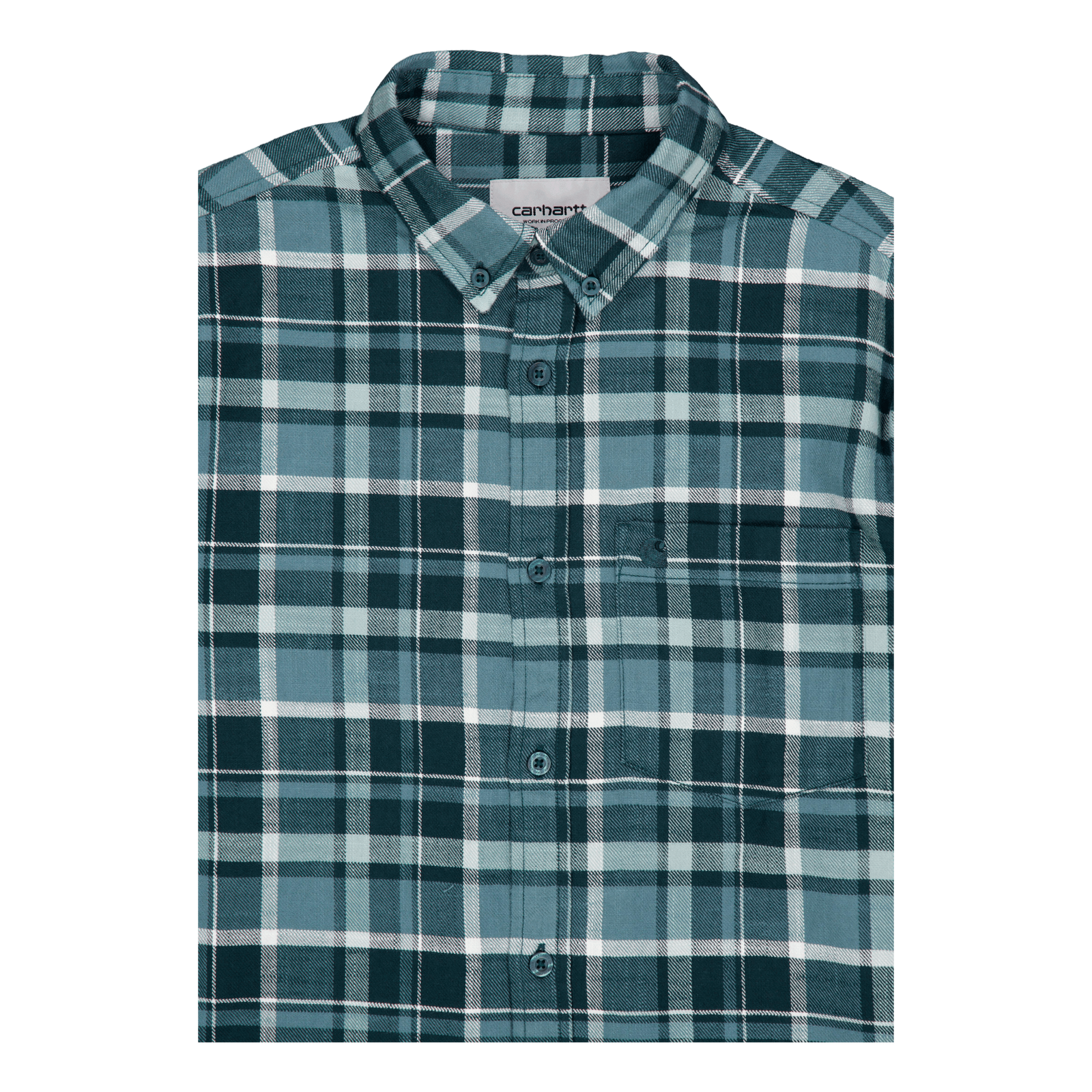 L/s Fendrick Shirt Fendrick Check, Deep Lagoon