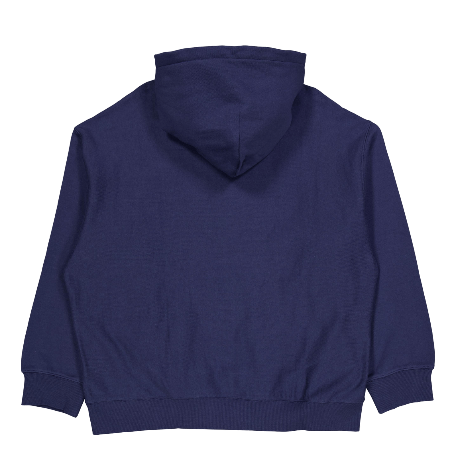 Hooded Label Script Sweat Blue