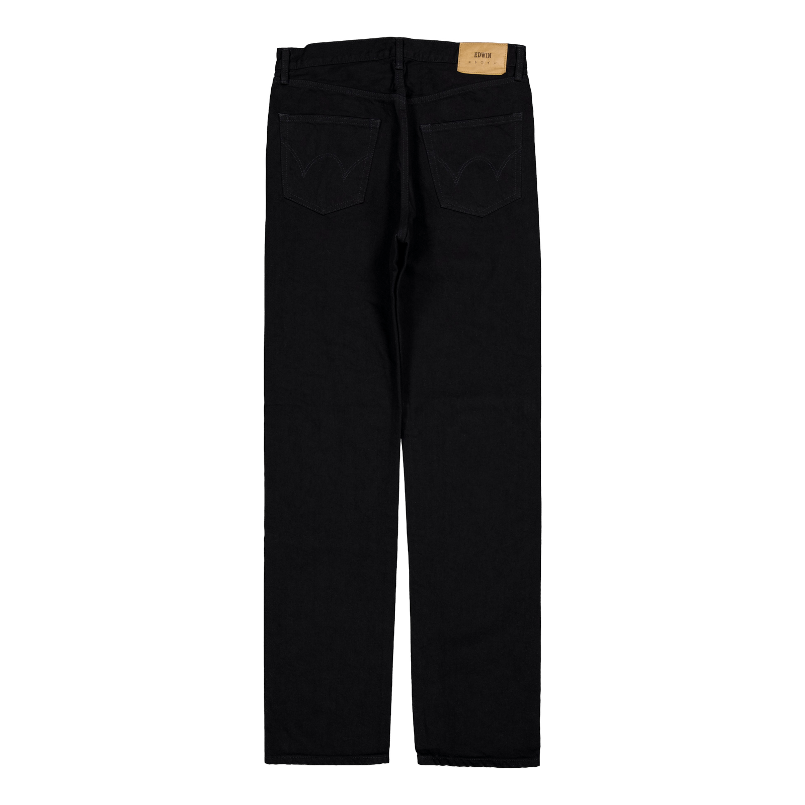 Loose Straight Jeans - Black - Black