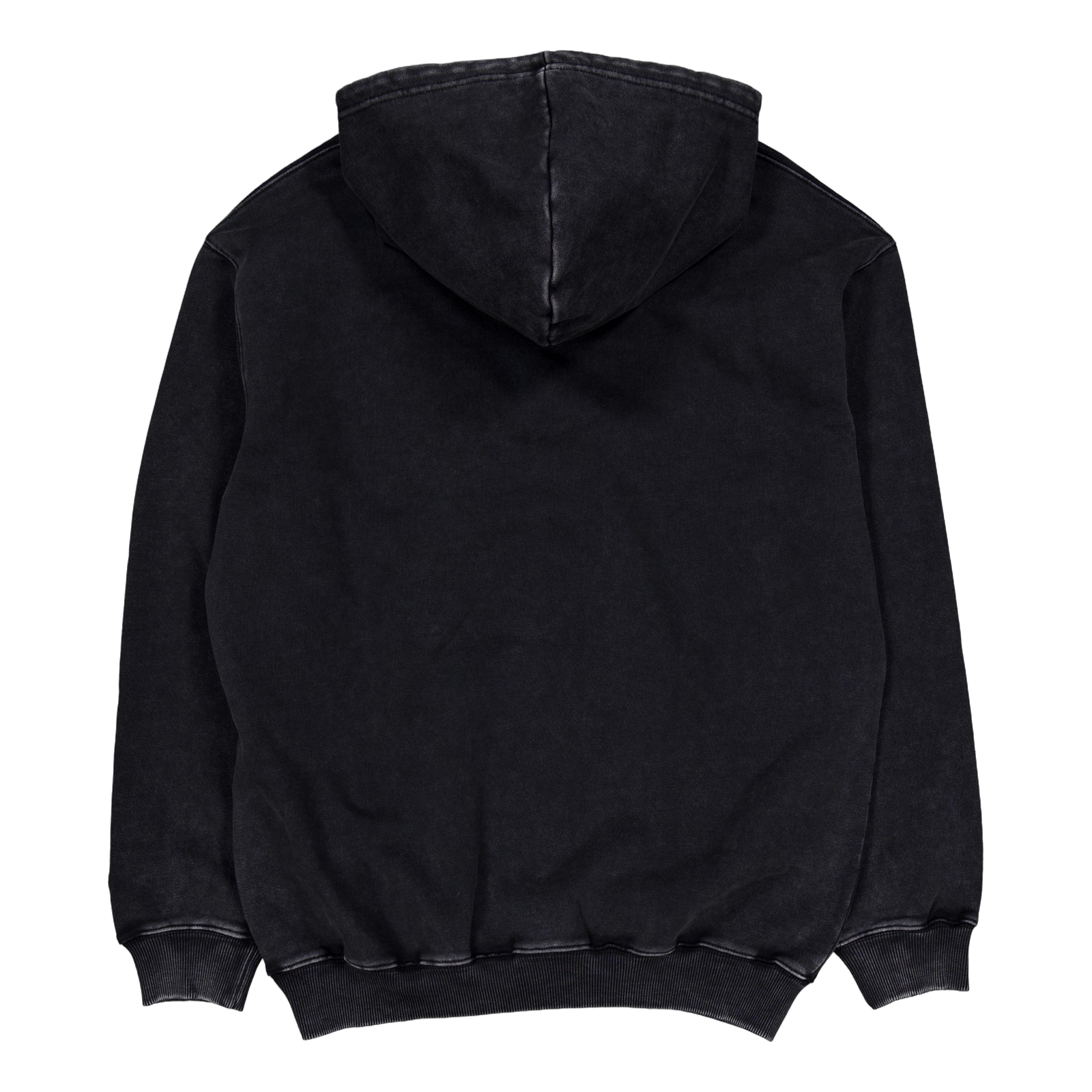 Basic Pullover Hood Washed Black