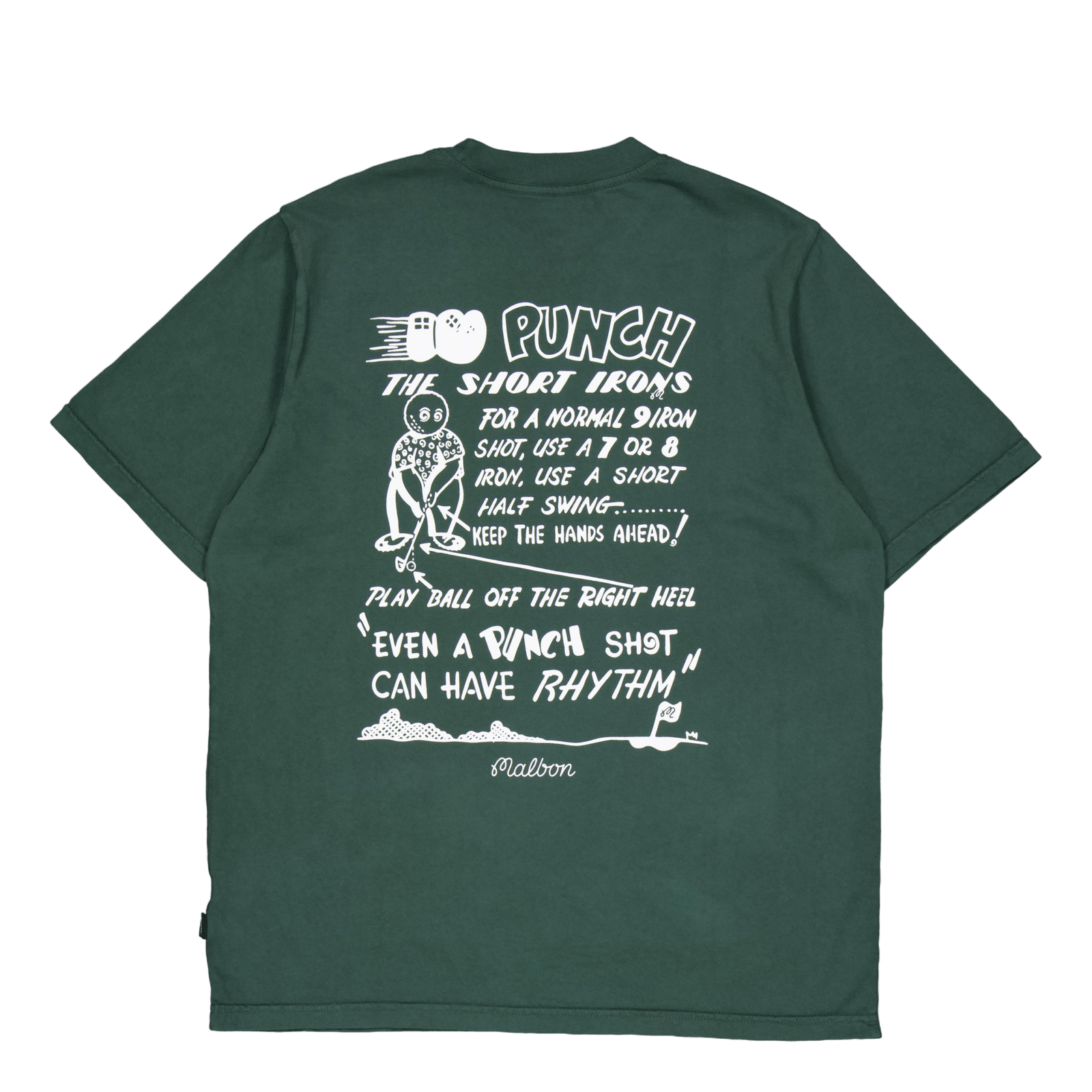 Punch Shot Ss T-shirt Malbon Green