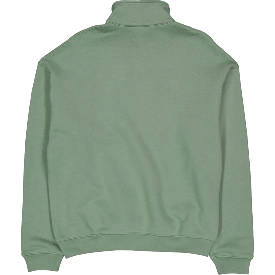 Heavy Fleece Zipper Neck Sweat Thyme