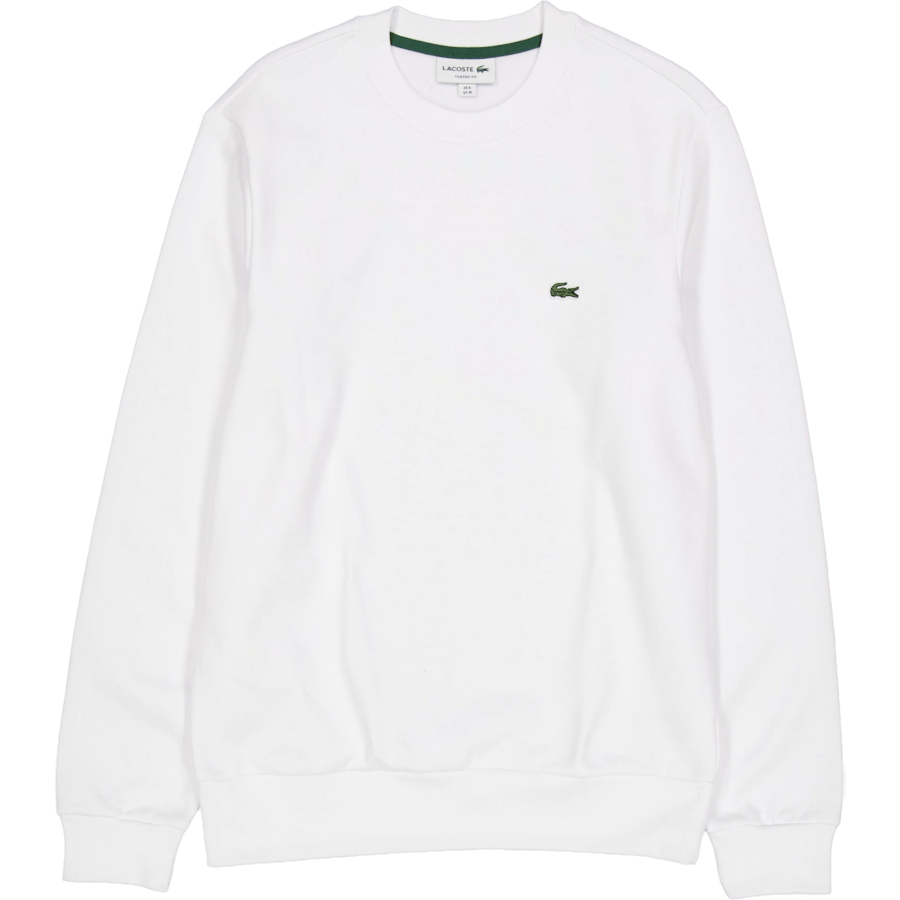 Fleece Crew Neck Sweatshirt White