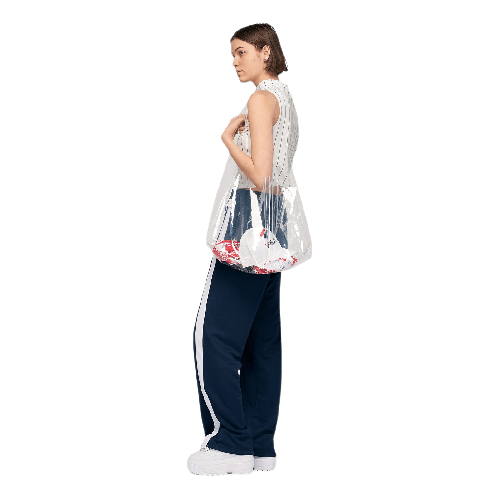 Transparent Aop Cross Body Bag Null