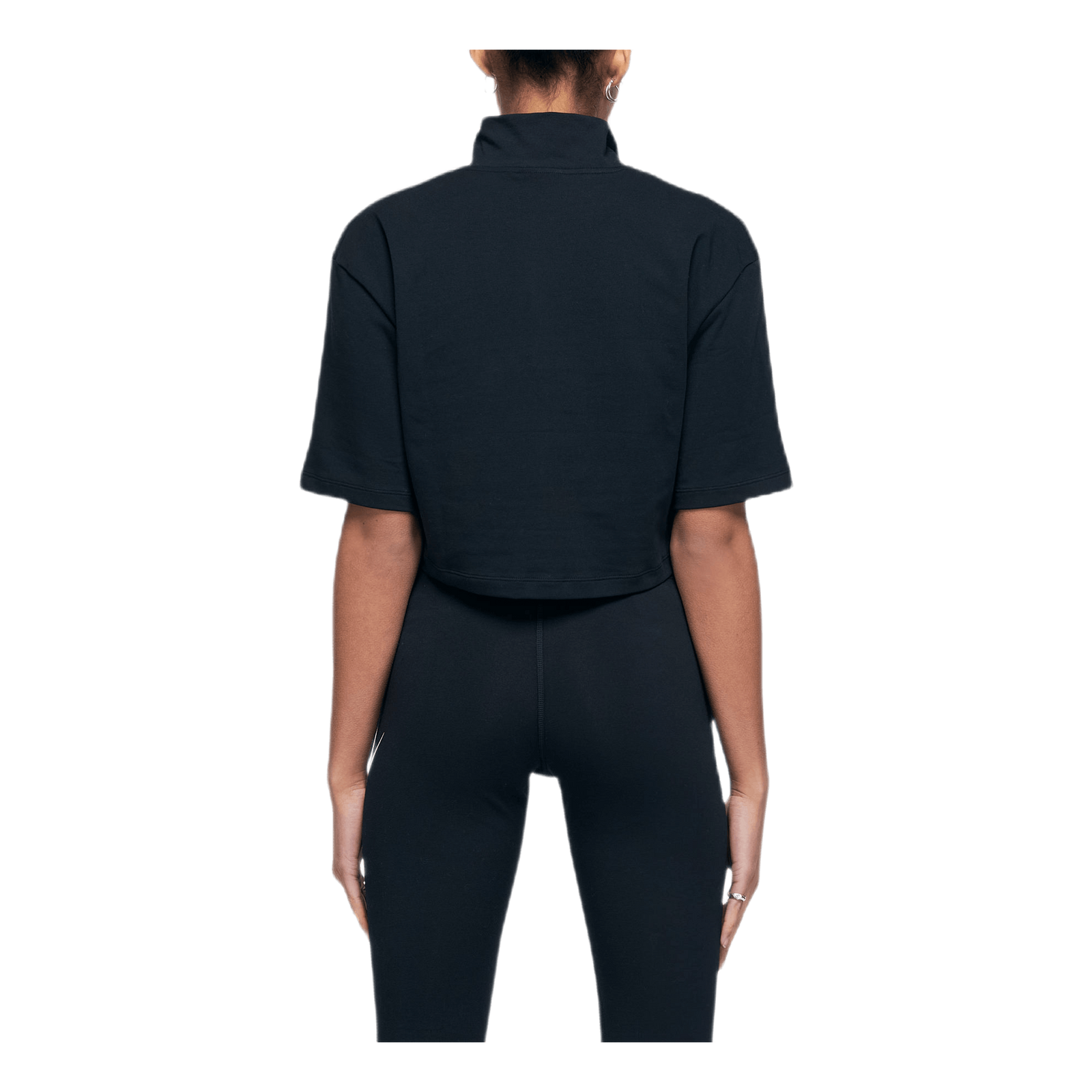 W Swoosh Top Ss Mock Black