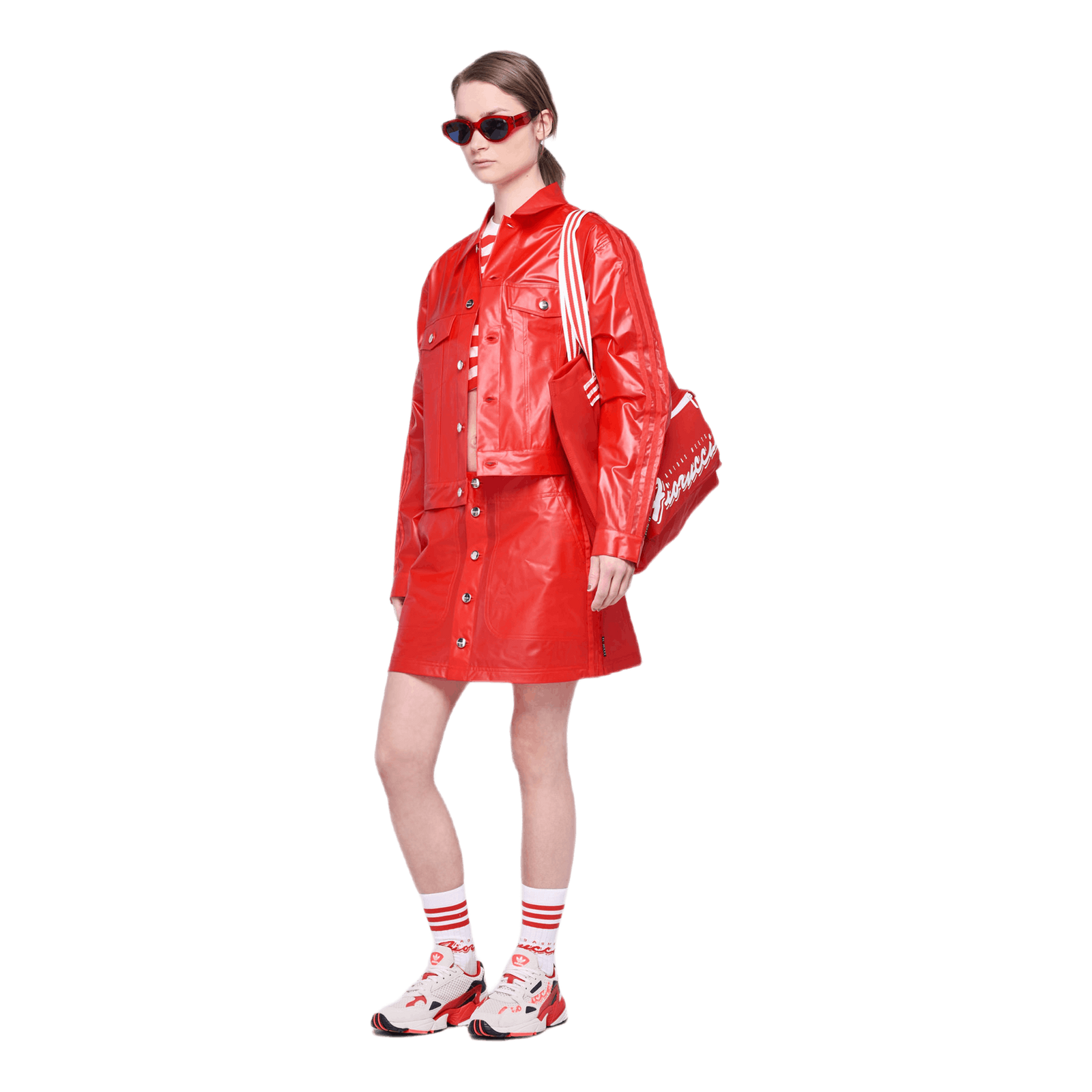 X Fiorucci Kiss Jacket Red