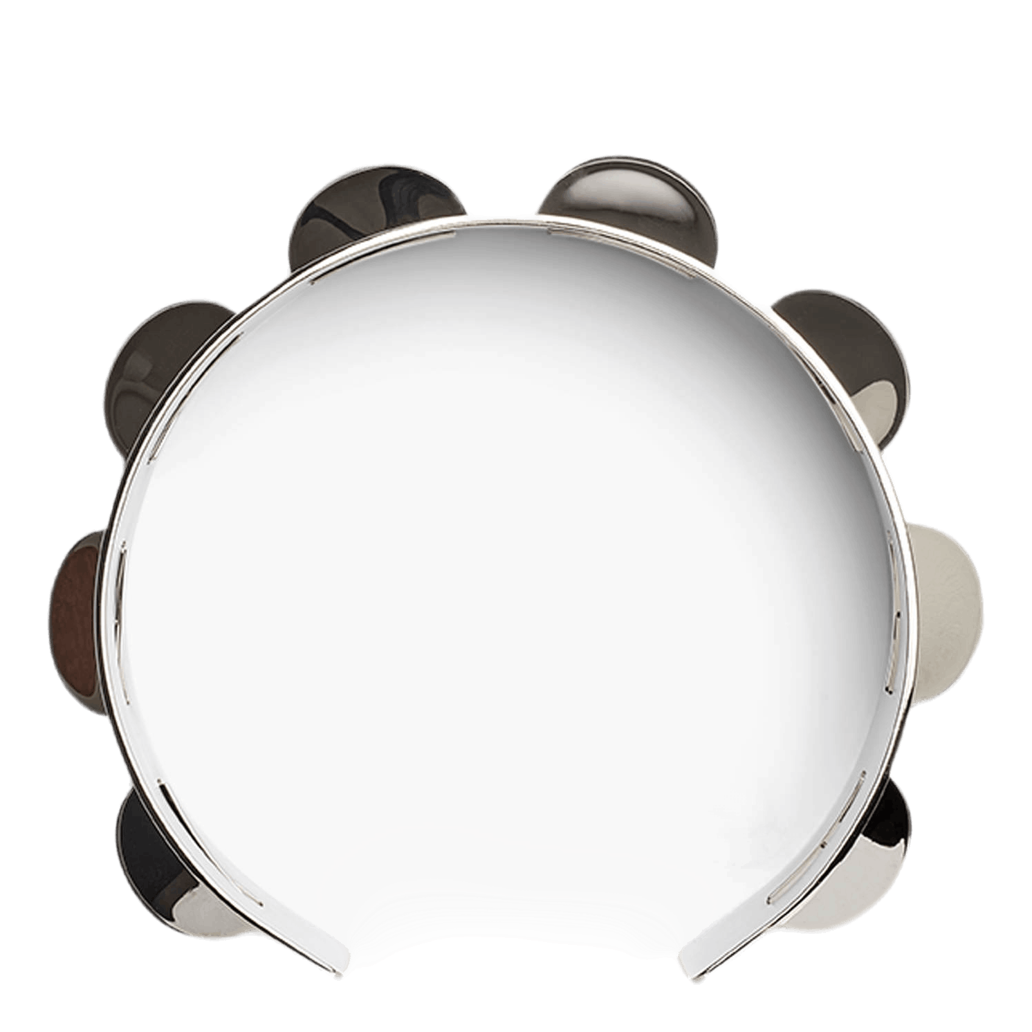 Tambourine Necklace Silver