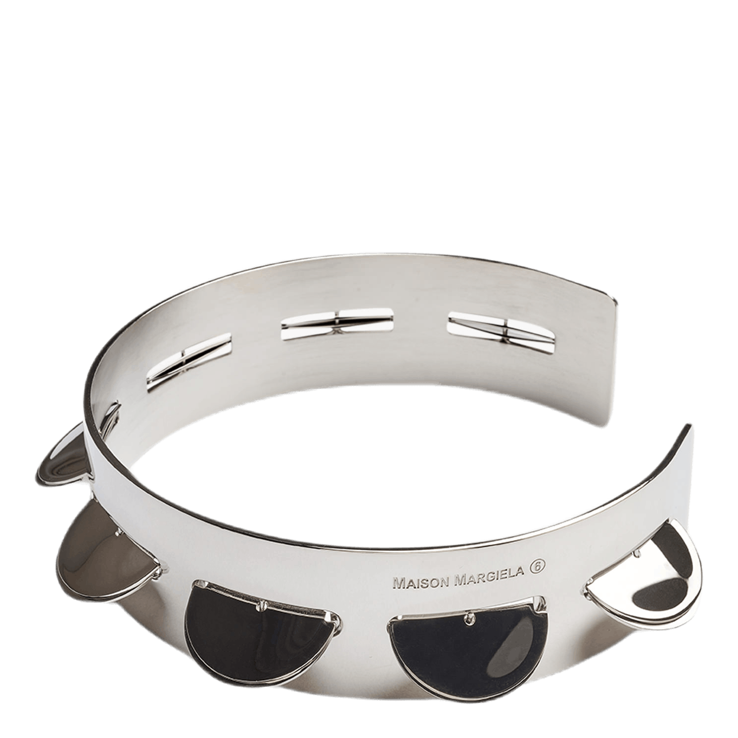 Tambourine Necklace Silver