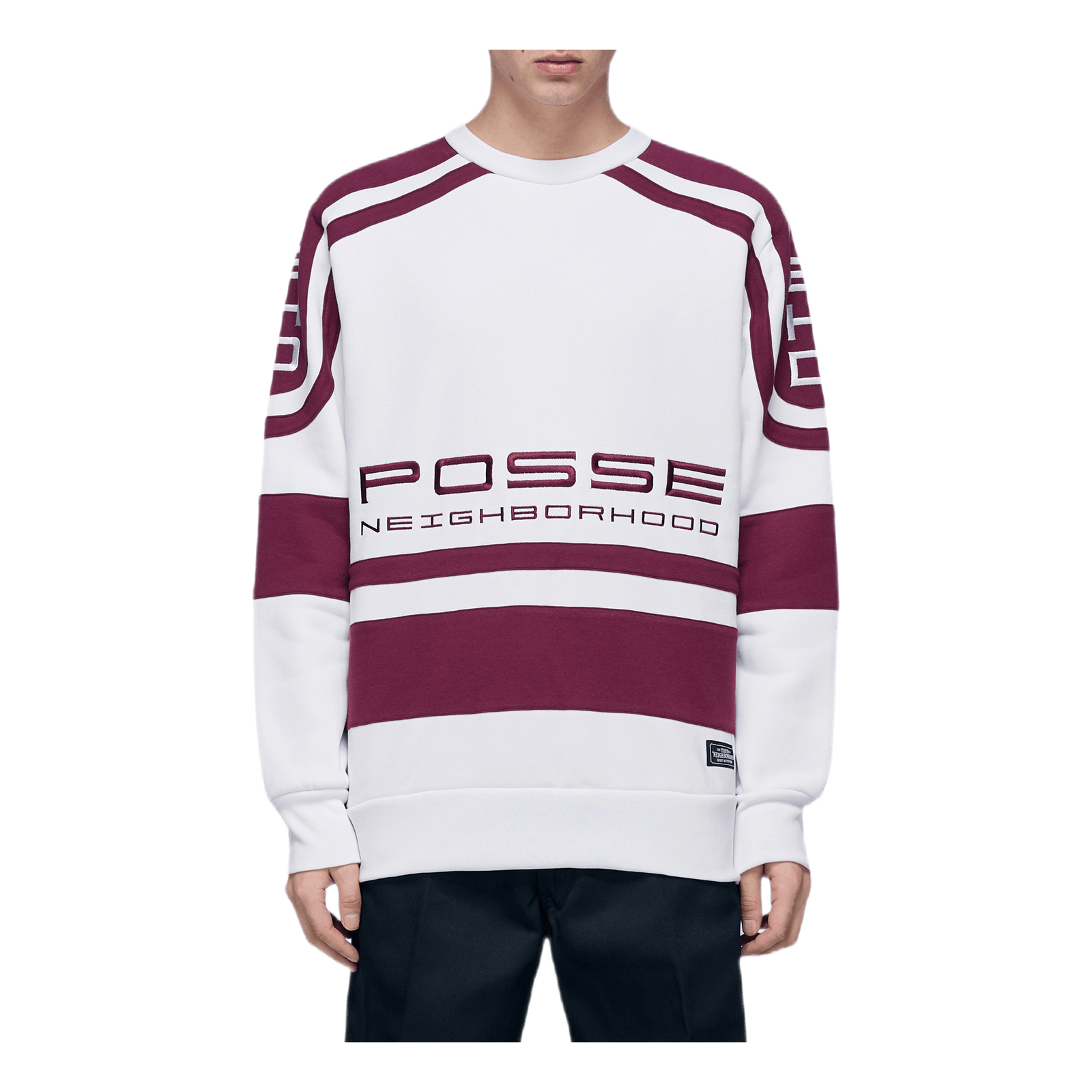 Jersey / Ce-crew . Ls White