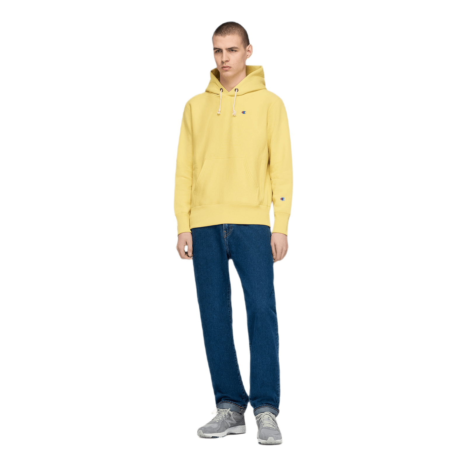 Reverse Weave Pullover Hood Khaki