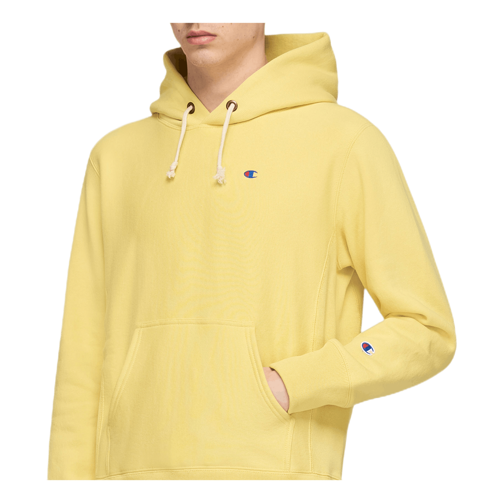 Reverse Weave Pullover Hood Khaki