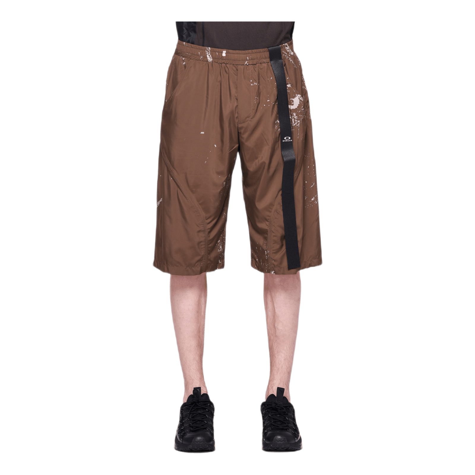 Rock Print Shorts Brown