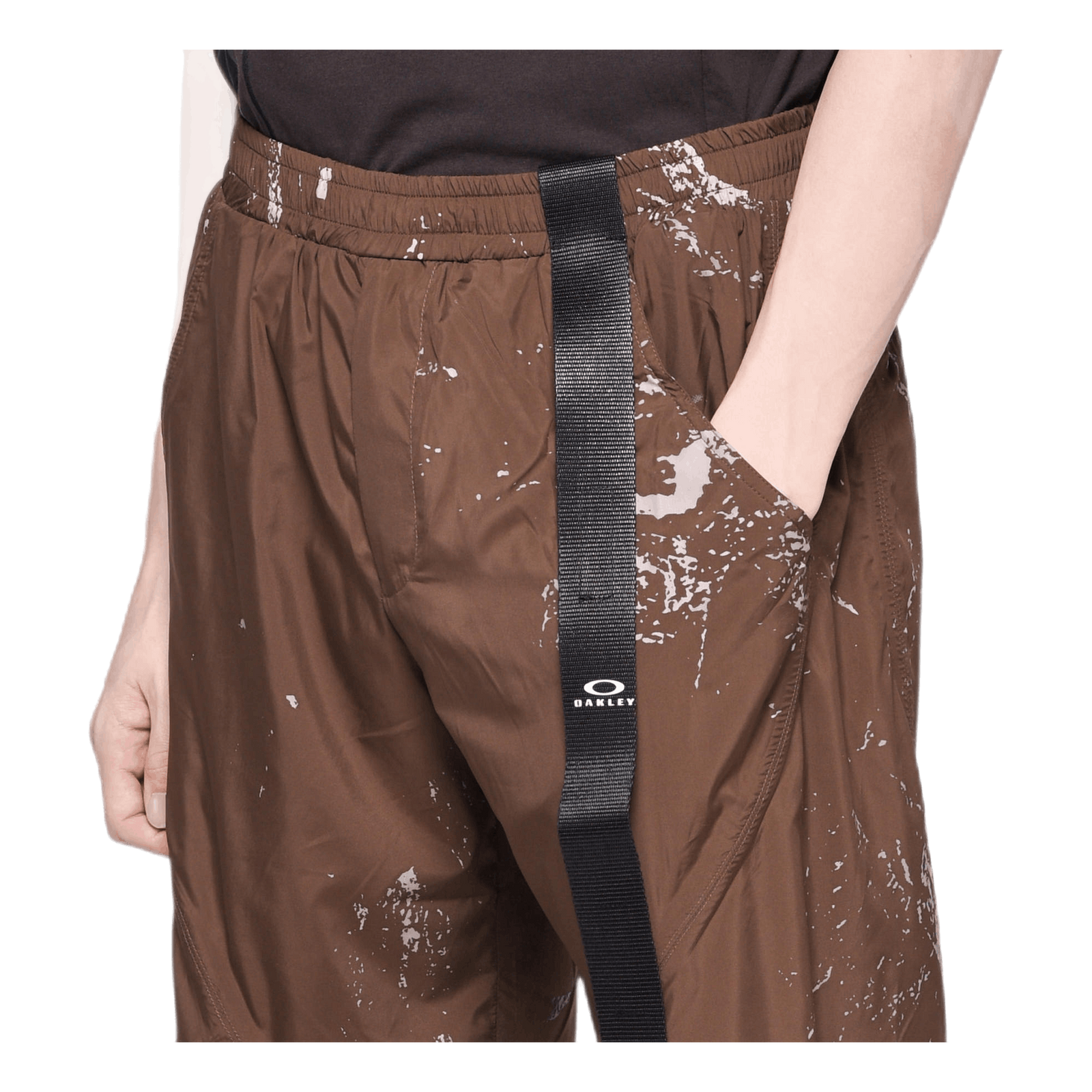 Rock Print Shorts Brown
