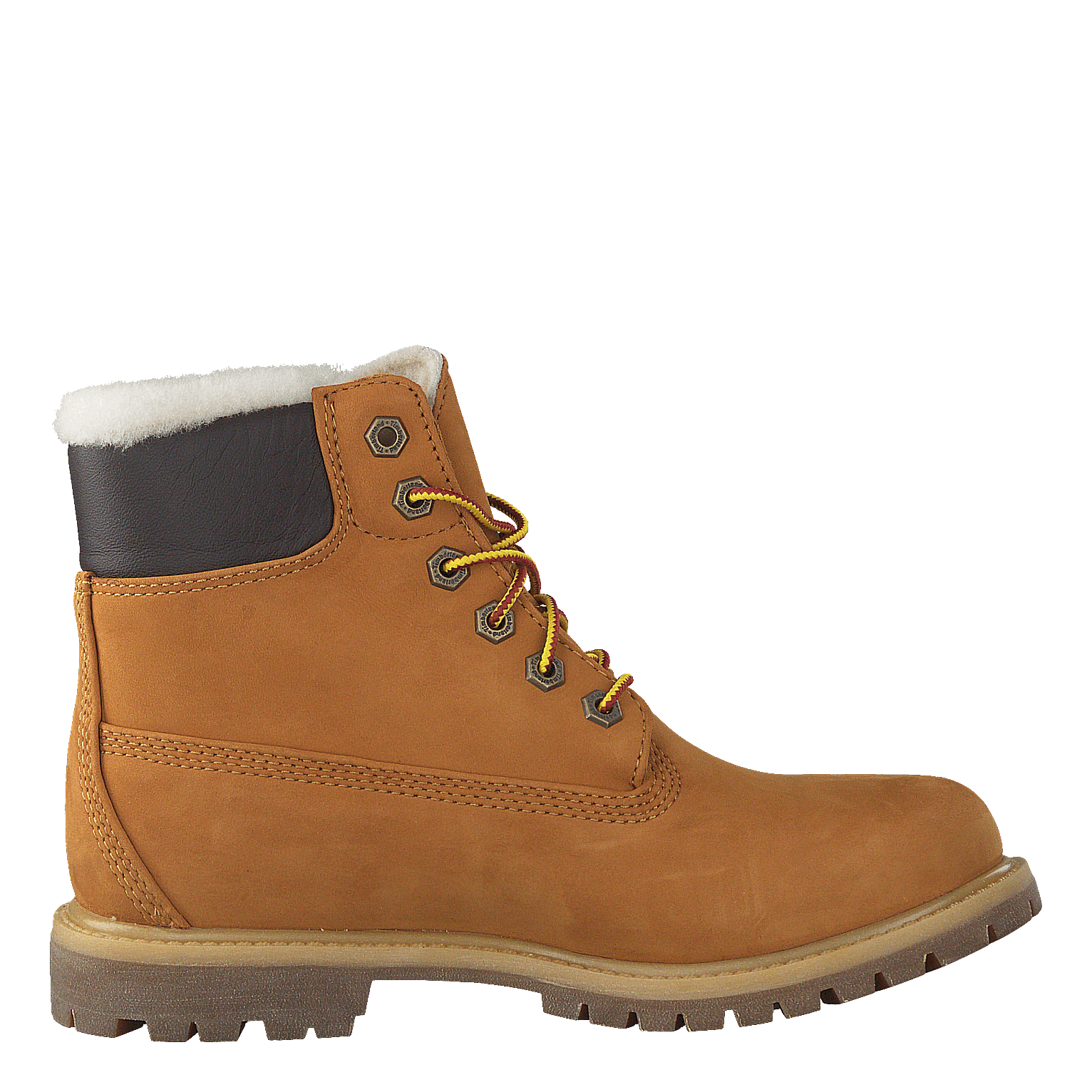 6 Inch Premium Shearling Lined Wheat Nubuck