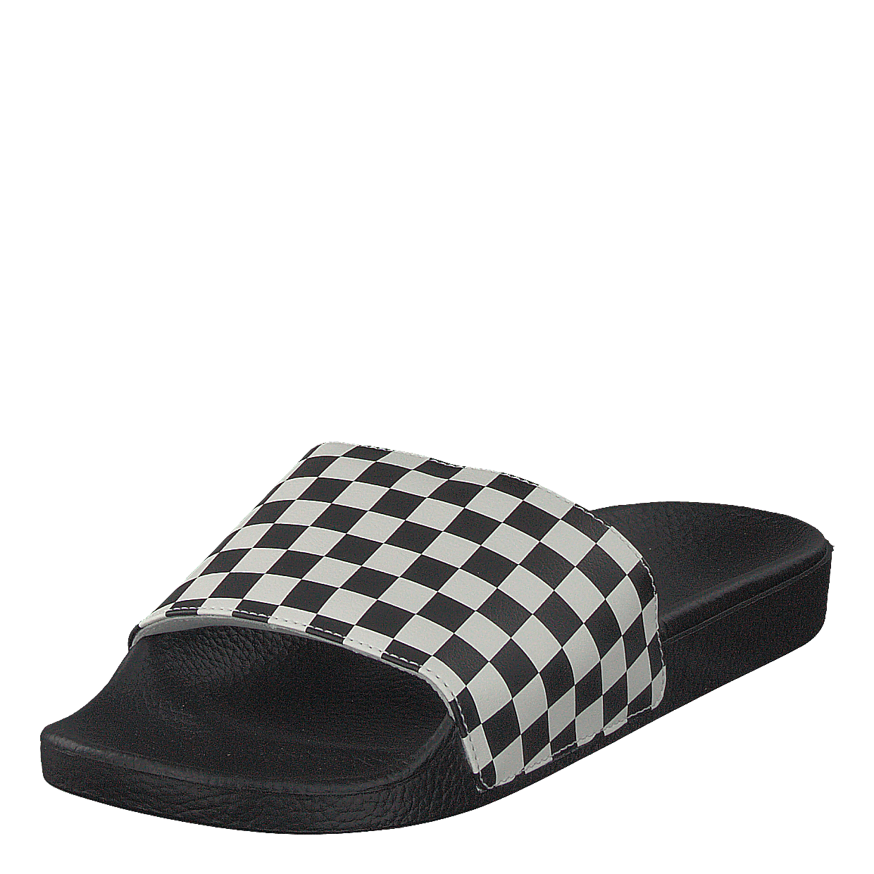 Mn Slide-on Checker White