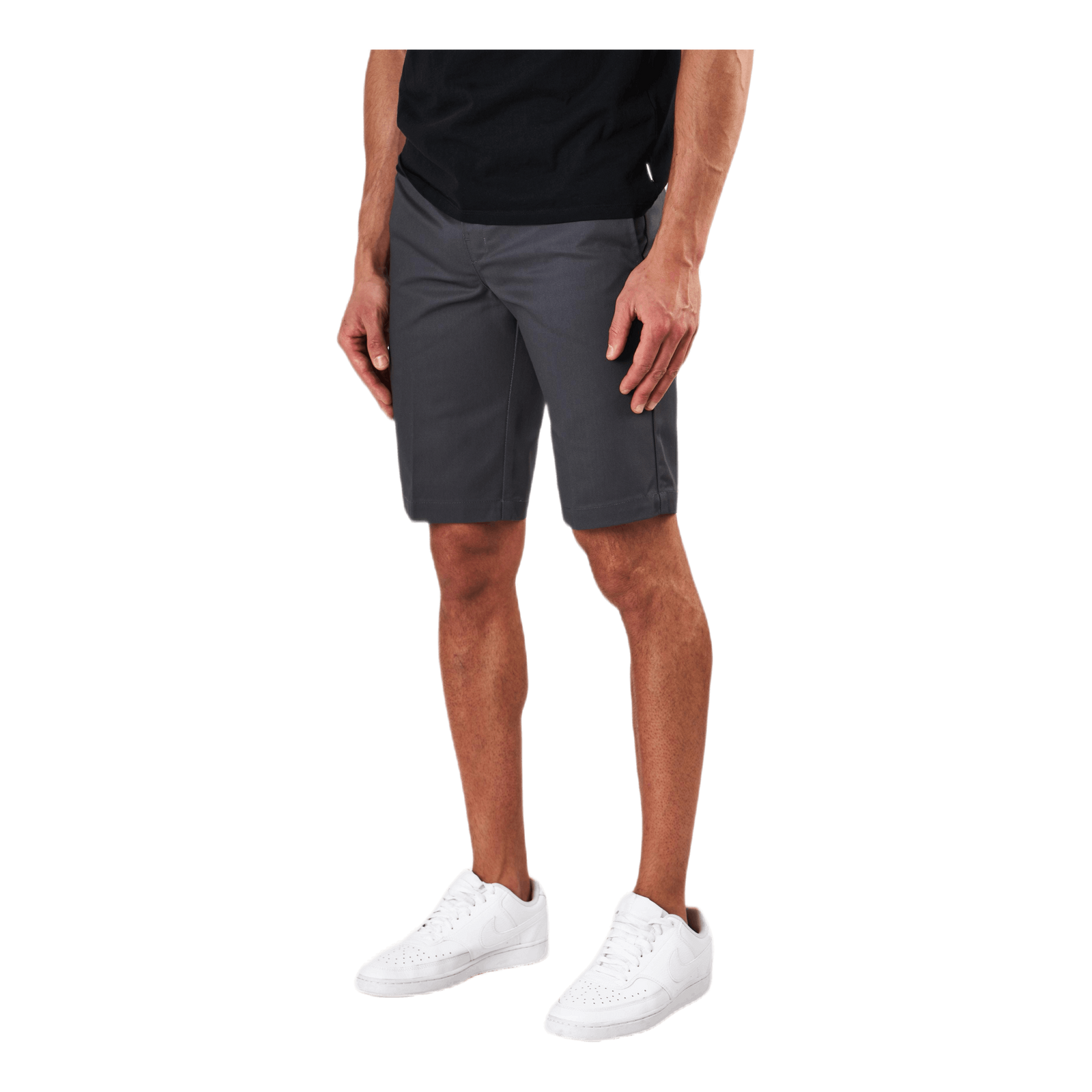 11´ Slim Straight Work Shorts Gray