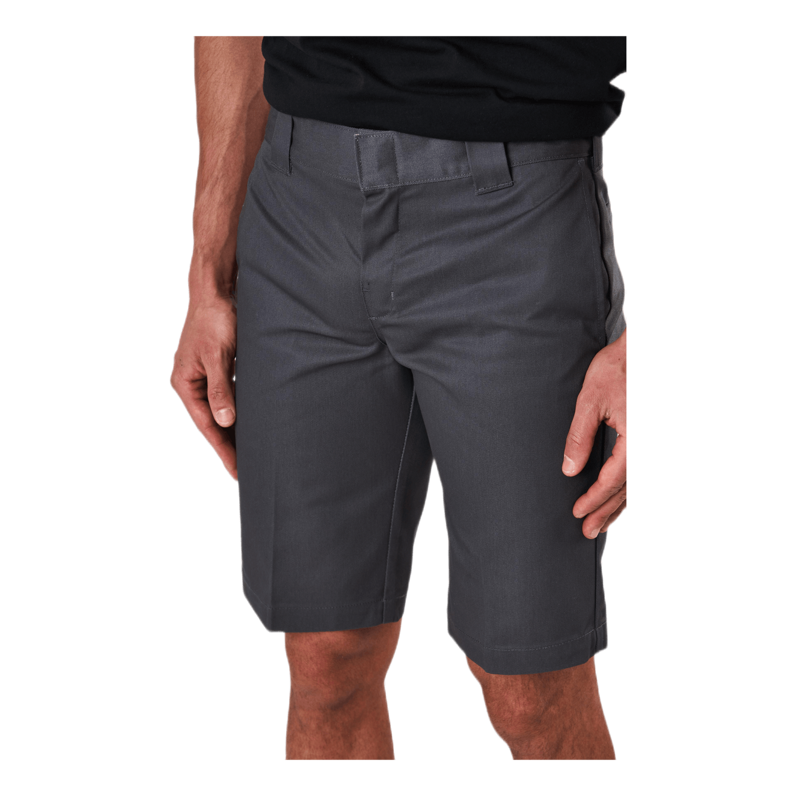 11´ Slim Straight Work Shorts Gray