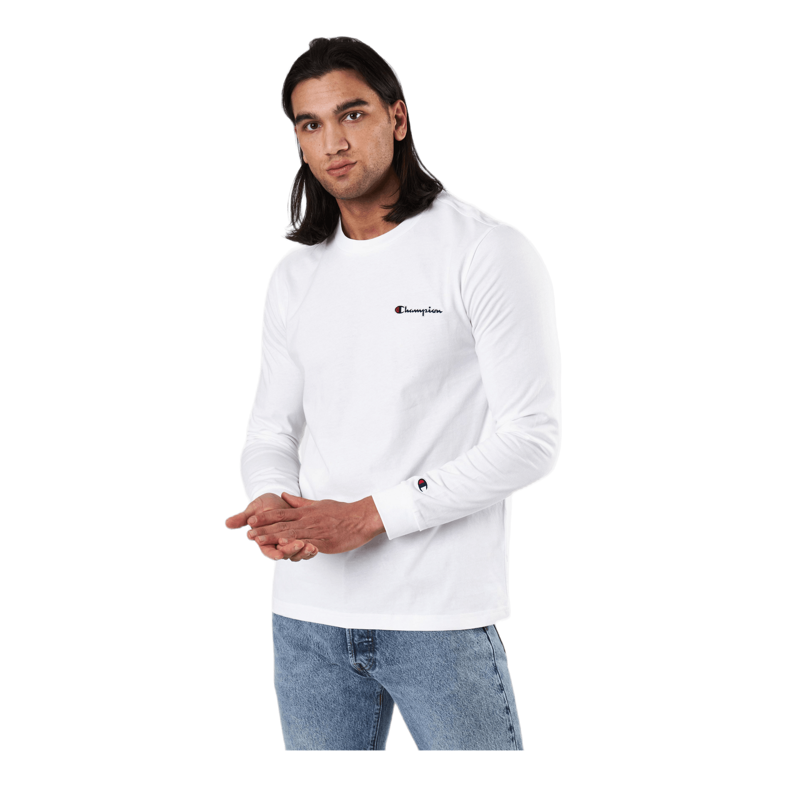 Crewneck Long Sleeve T-shirt Wht