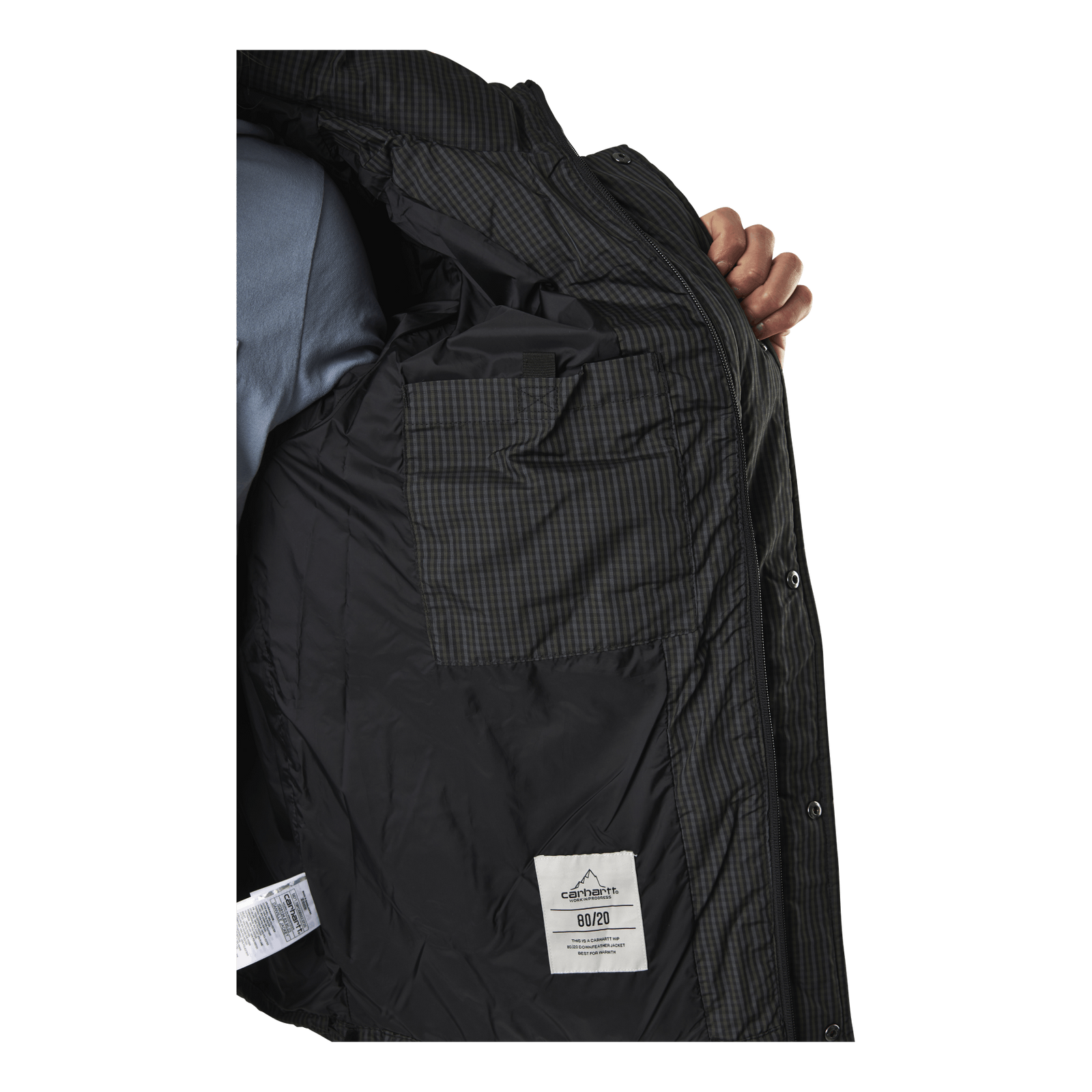 Danville Jacket Specter Check, Cypress / White