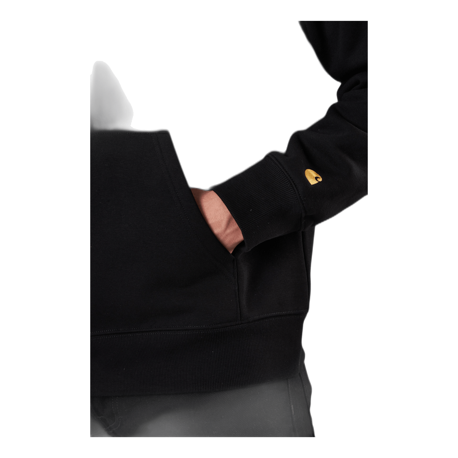 Chase Neck Zip Sweat Black / Gold