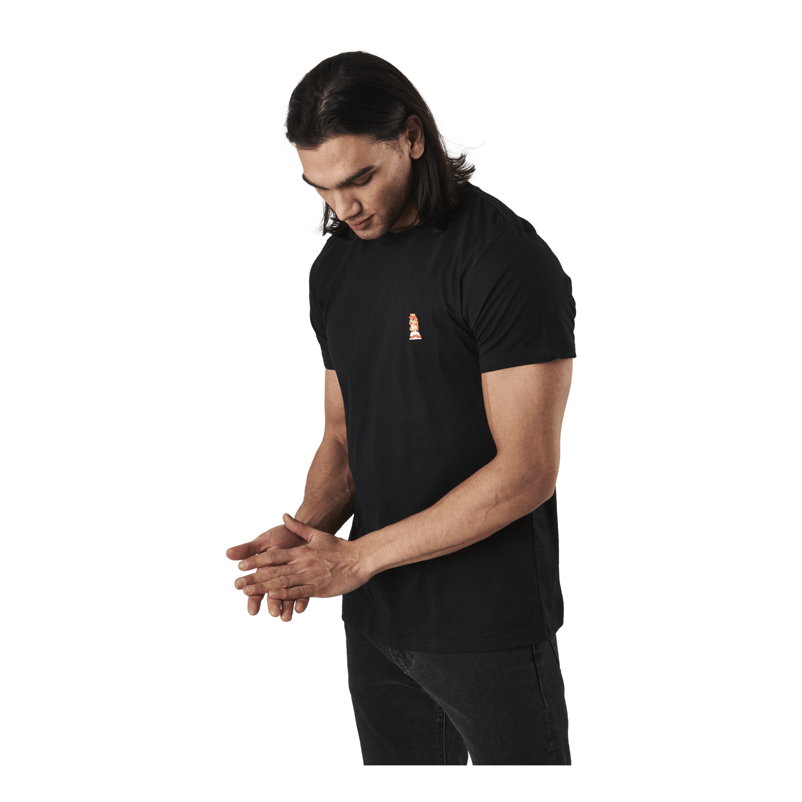 T-shirt Stockholm Peach Black