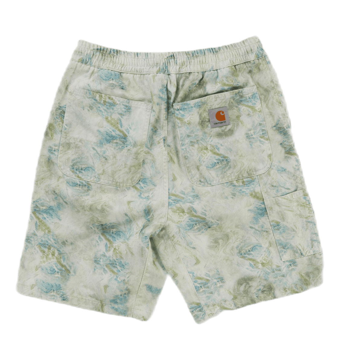 Marble Short Marble Print, Wave /stone Wash