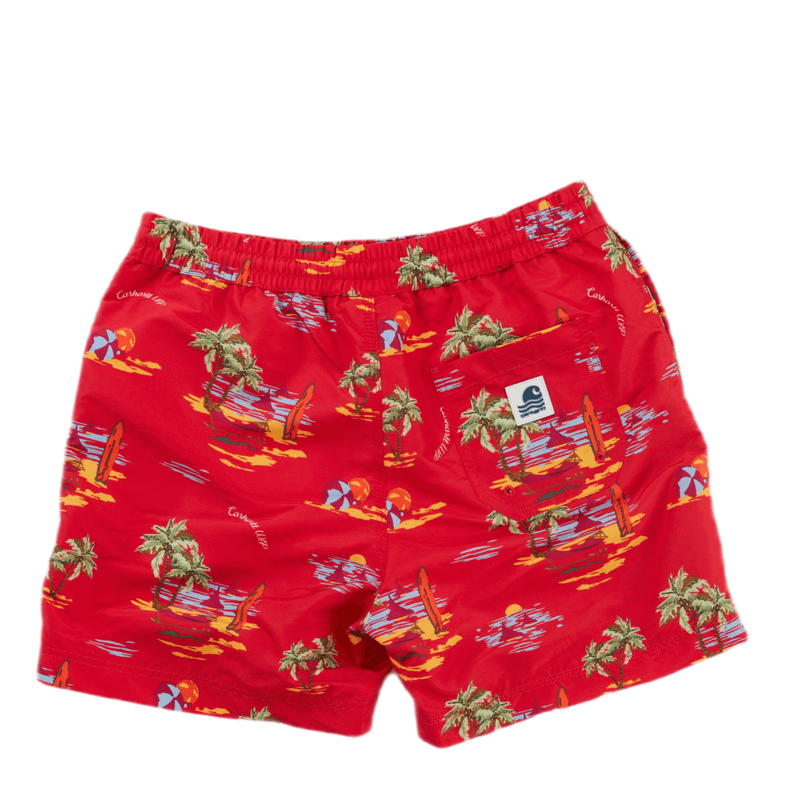 Drift Swim Trunk Beach Print, Etna Red /---