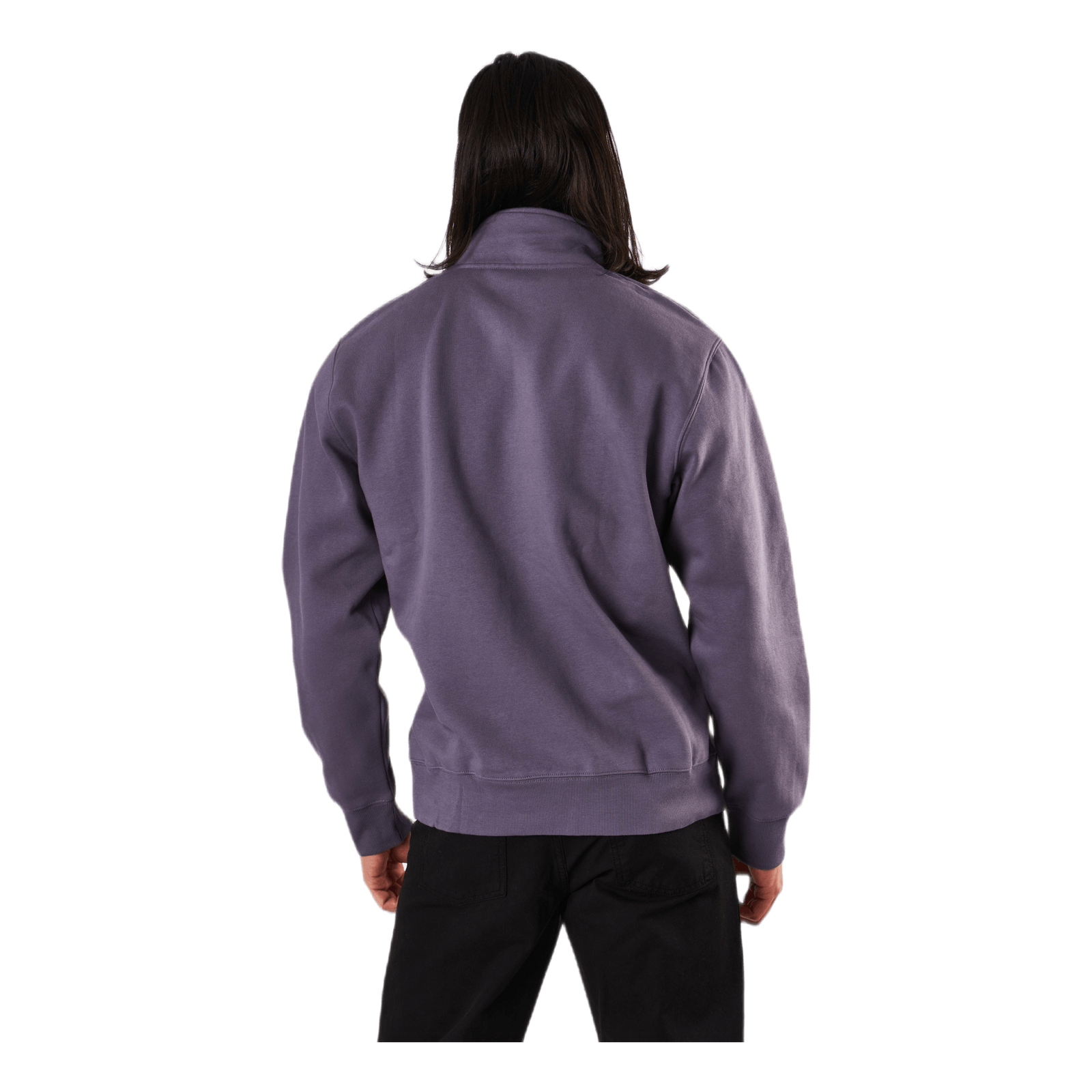 Chase Neck Zip Sweat Provence / Gold /---