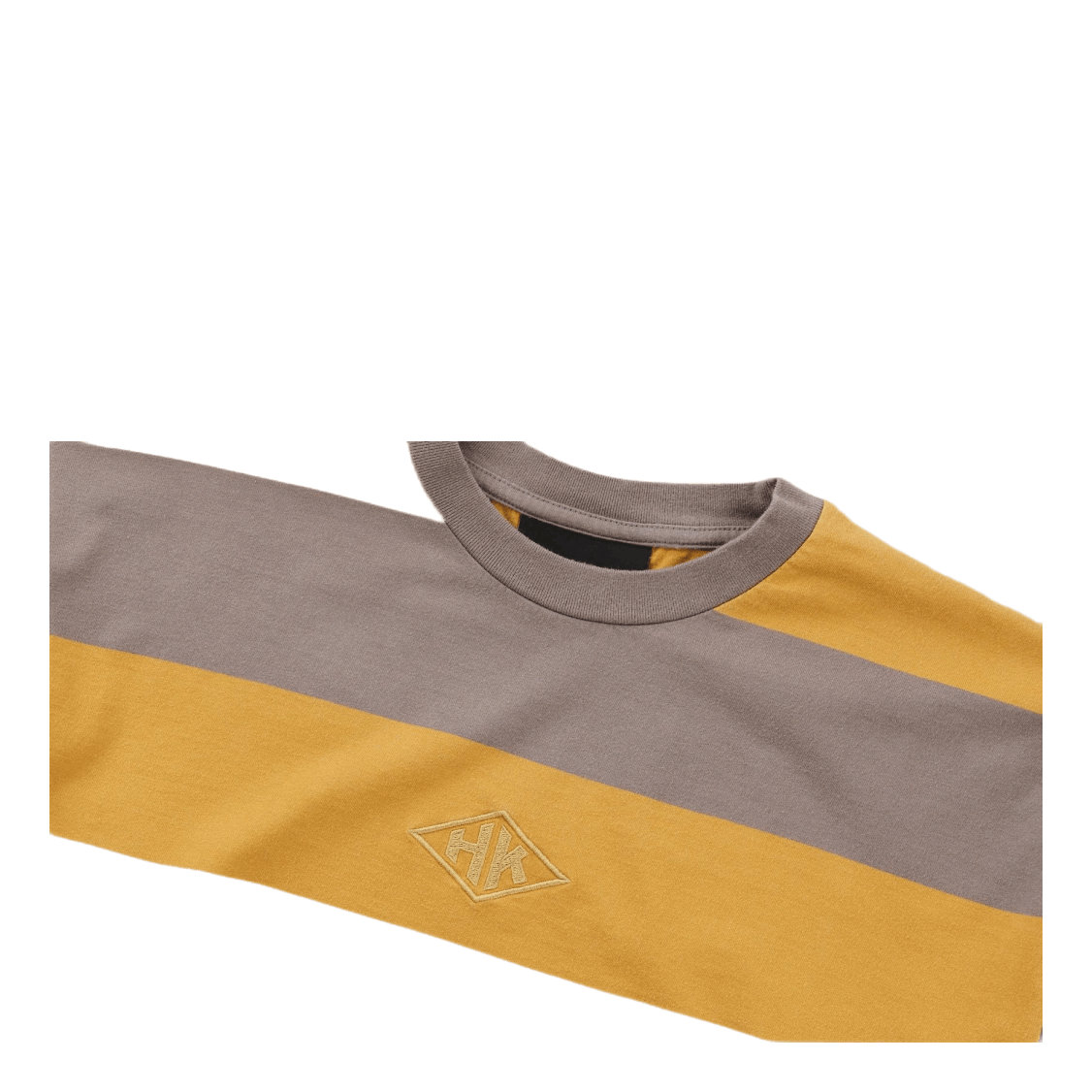 Boxy Ls Tee Faded Tan Stripe