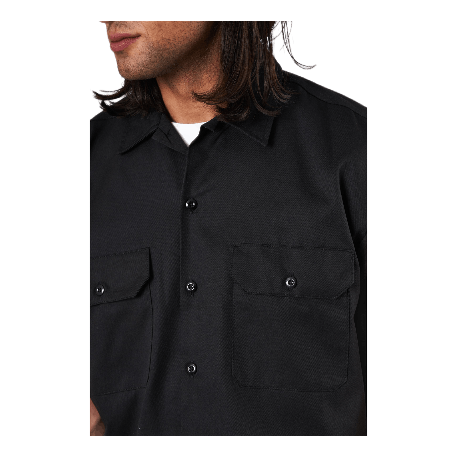 Short Sleeve Work Shirt Black