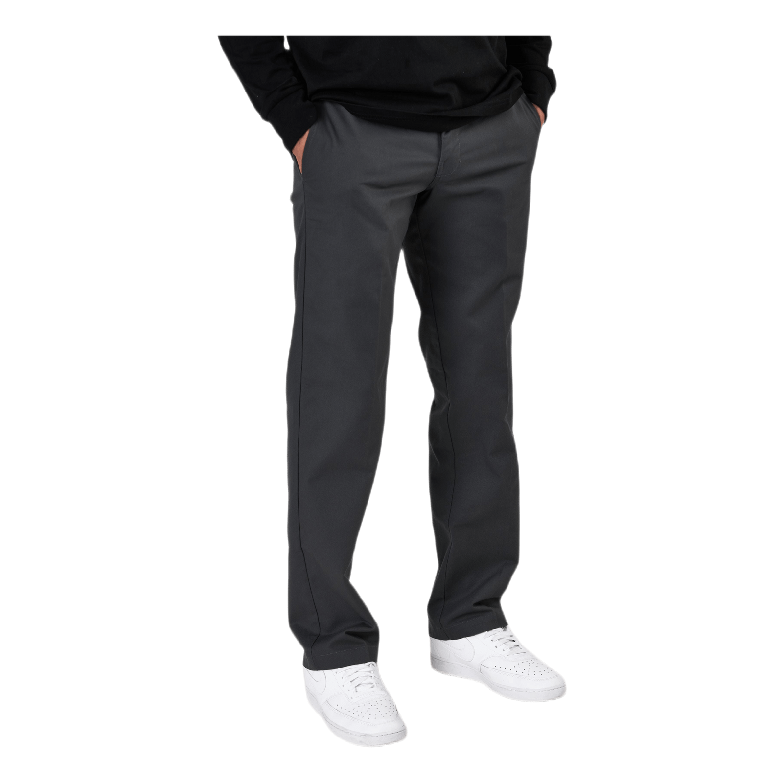 Slim Straight Work Pant Flex Charcoal Grey